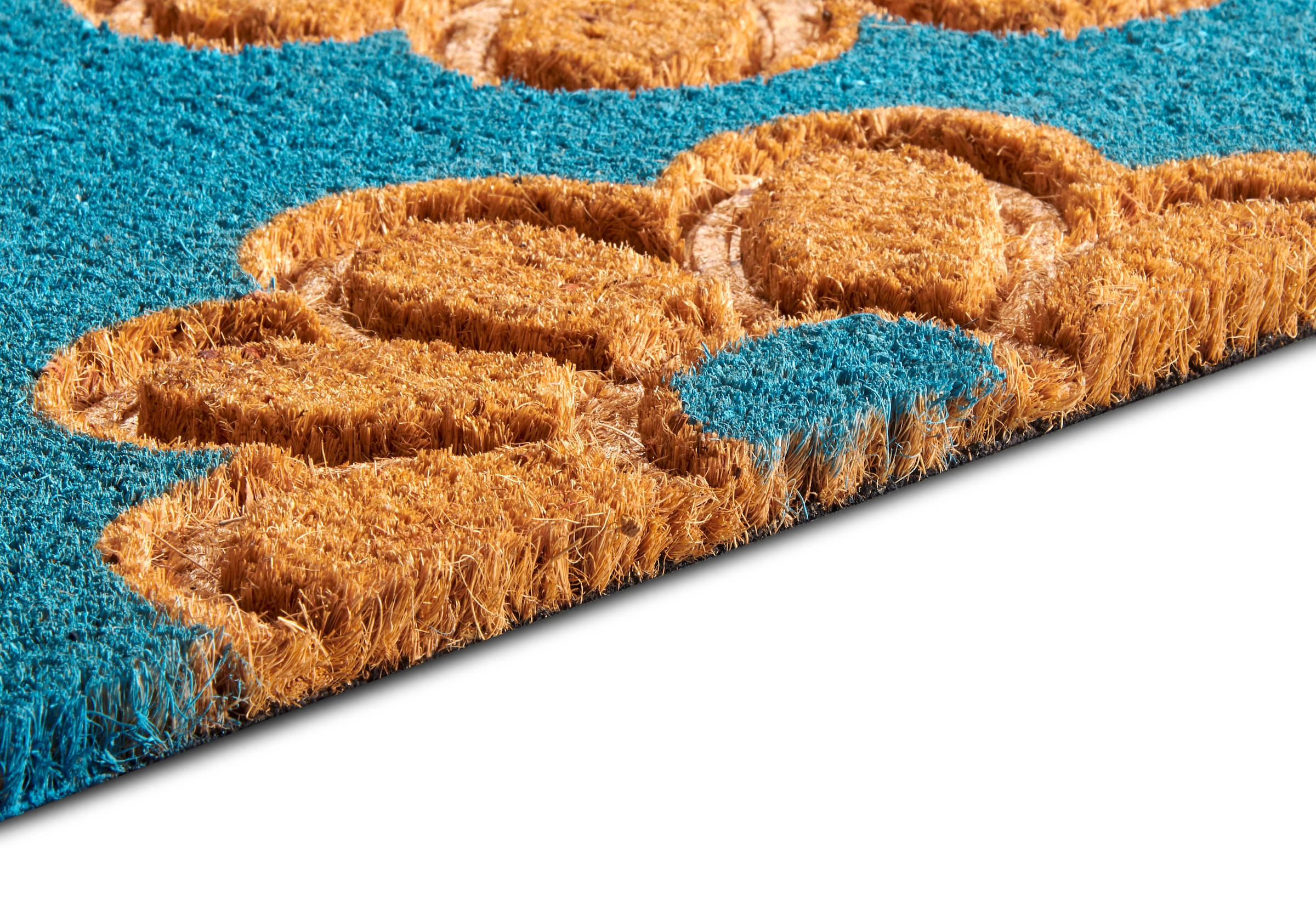 HANSE Home Fussmatte »Mix Mats Kokos Flowers, Türmatte«, rechteckig, 15 mm Höhe, Strapazierfähig, pflegeleicht, robust, wetterfest, UV-beständig