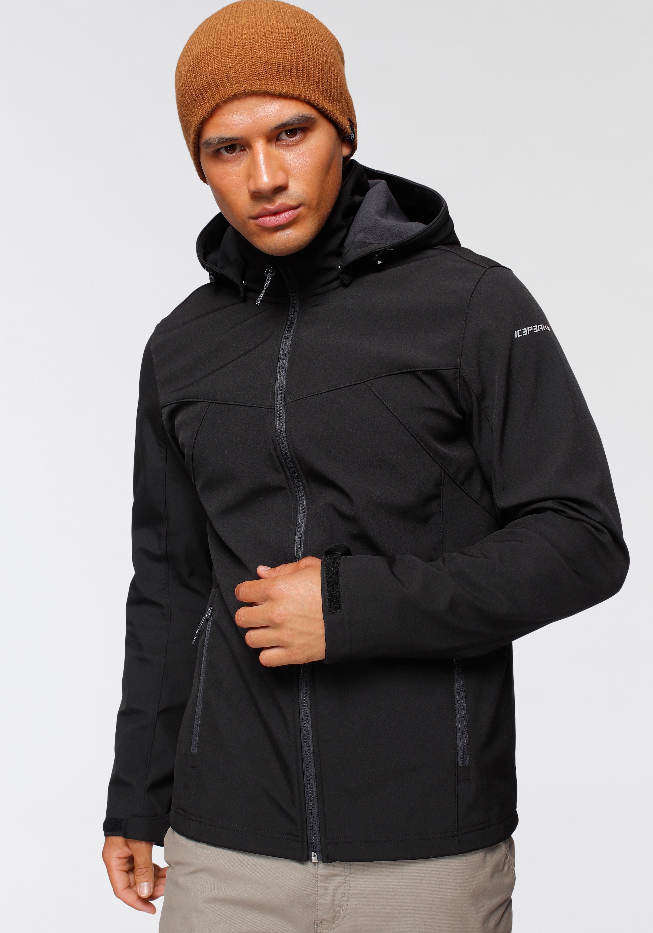 Icepeak Softshelljacke »BRIMFIELD«, (1 St.), mit Kapuze