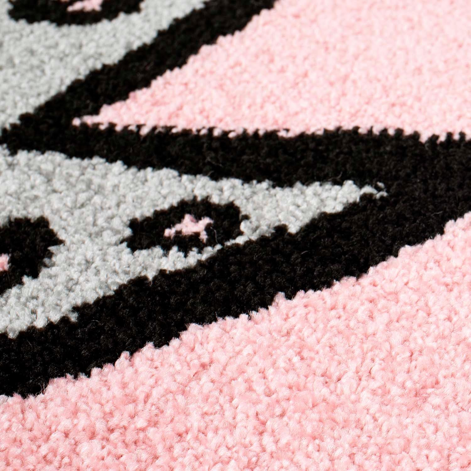 Carpet City Kinderteppich »Bubble Kids 1331«, rechteckig, 11 mm Höhe, Spielteppich, Katze, Krone, Weicher Flor, Pflegeleicht, Kinderzimmer