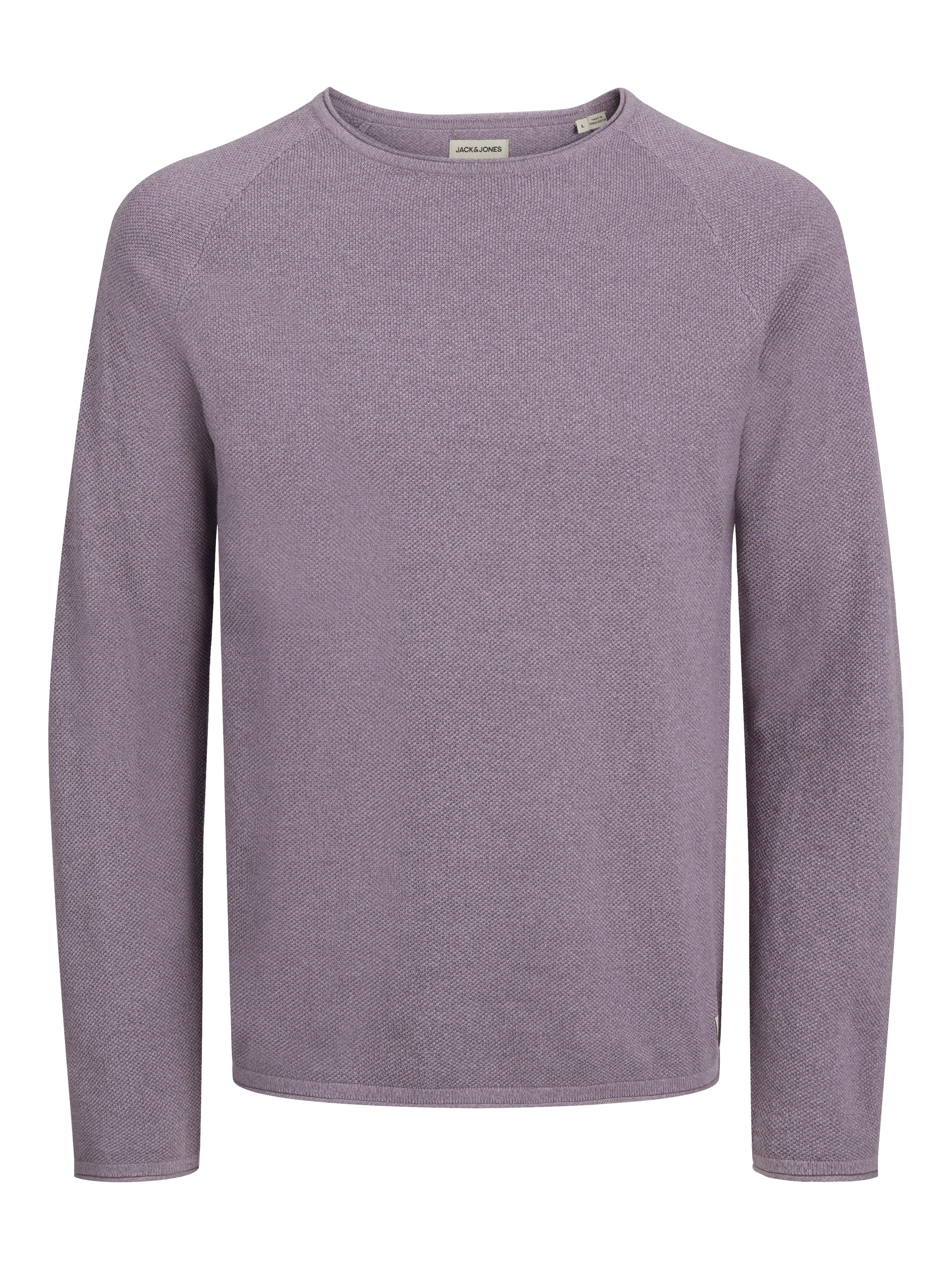 Jack & Jones Rundhalspullover »JJEHILL KNIT CREW NECK NOOS«, aus Strukturstrick