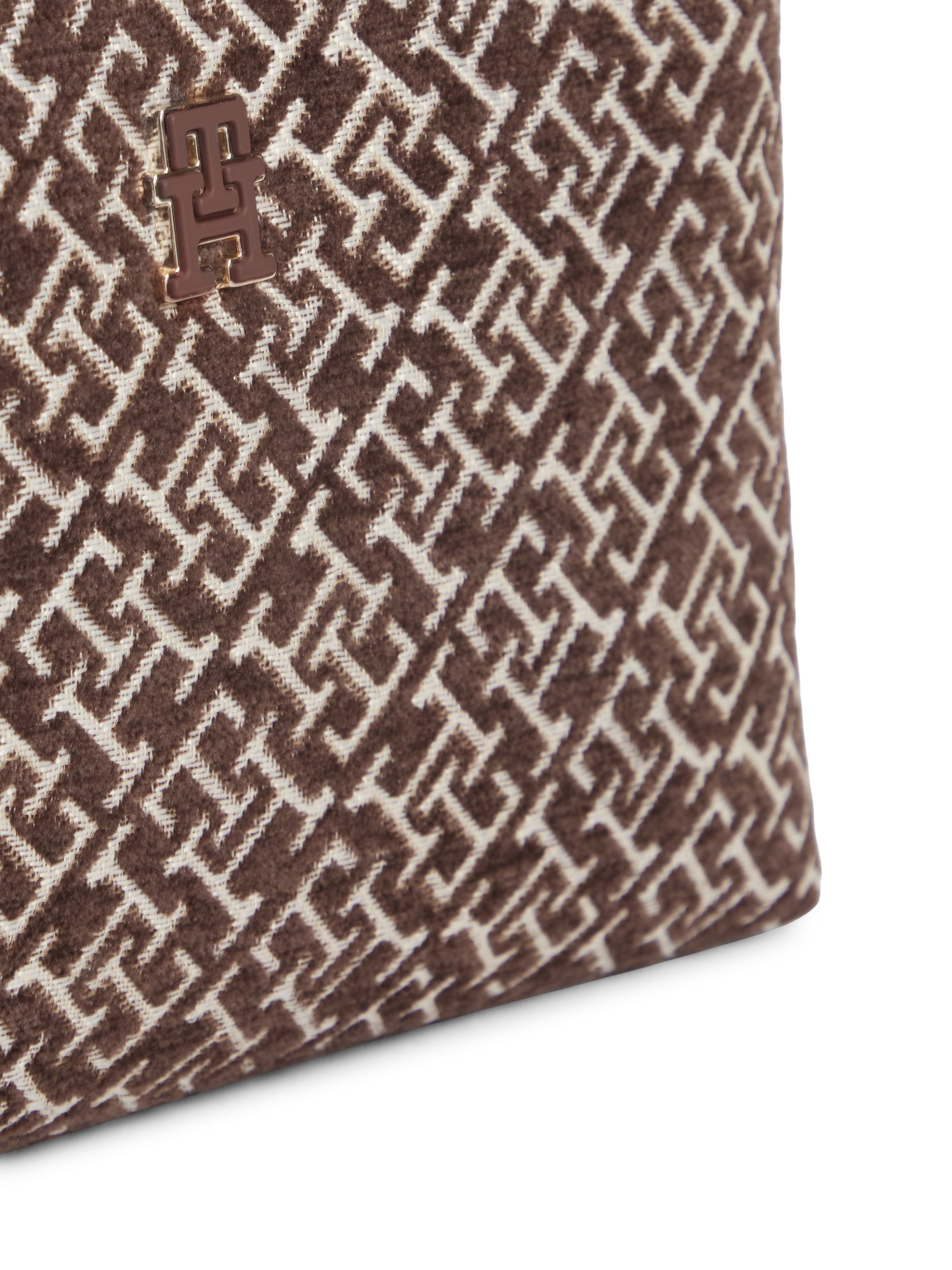 Tommy Hilfiger Sac à bandoulière »TH JACQUARD MINI SHOULDER BAG« Damen Handtasche, Clutch mit edler TH-Logostickerei