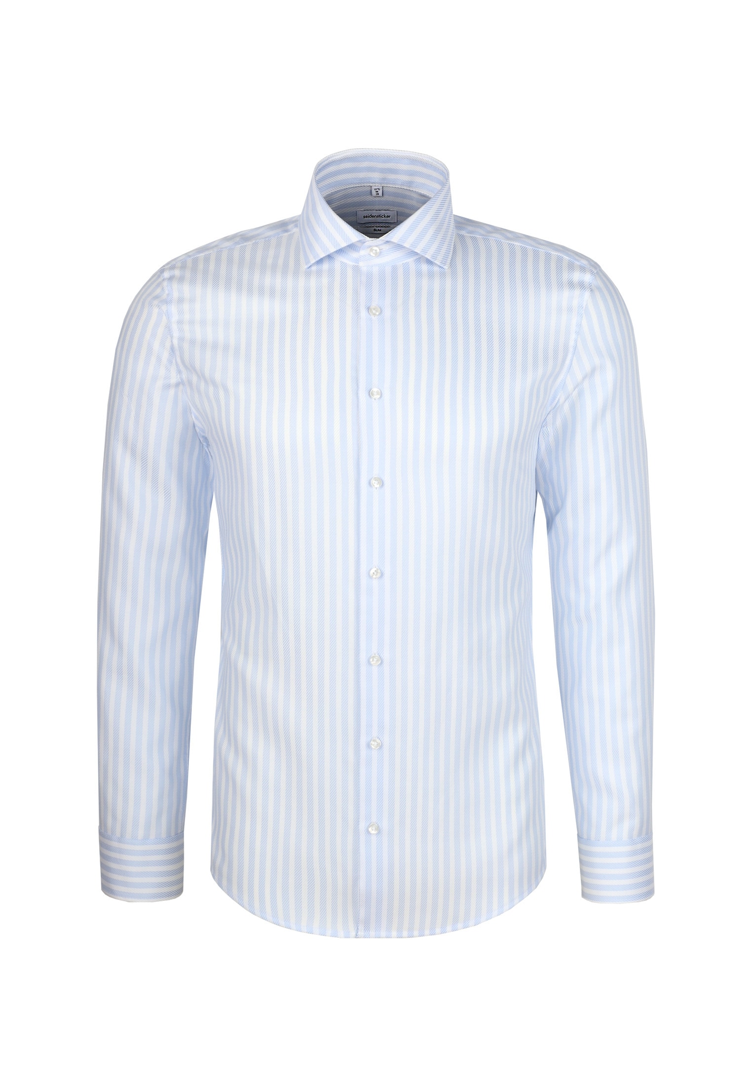 seidensticker Businesshemd »Schwarze Rose« Shaped 1/1 Kentkragen Gestreift