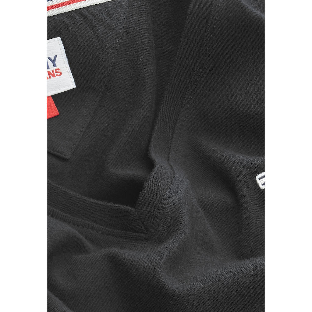Tommy Jeans V-Shirt »TJW 2PACK SLIM SOFT V NECK TEE«, (Packung, 2 tlg., 2er-Pack), in Basic Optik mit Tommy Jeans Markenlabel