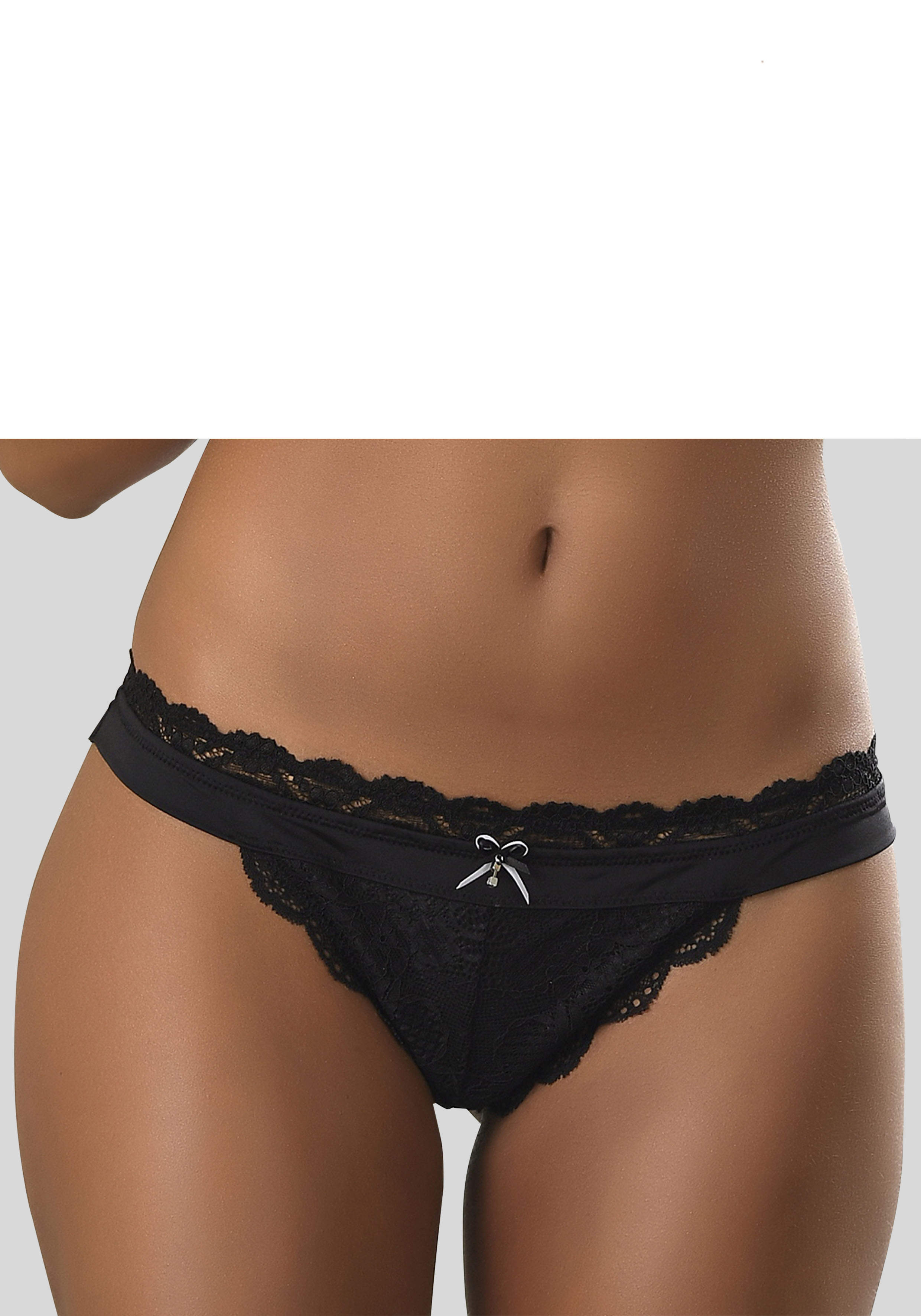 String »Premium Dessous«, mit floraler Spitze