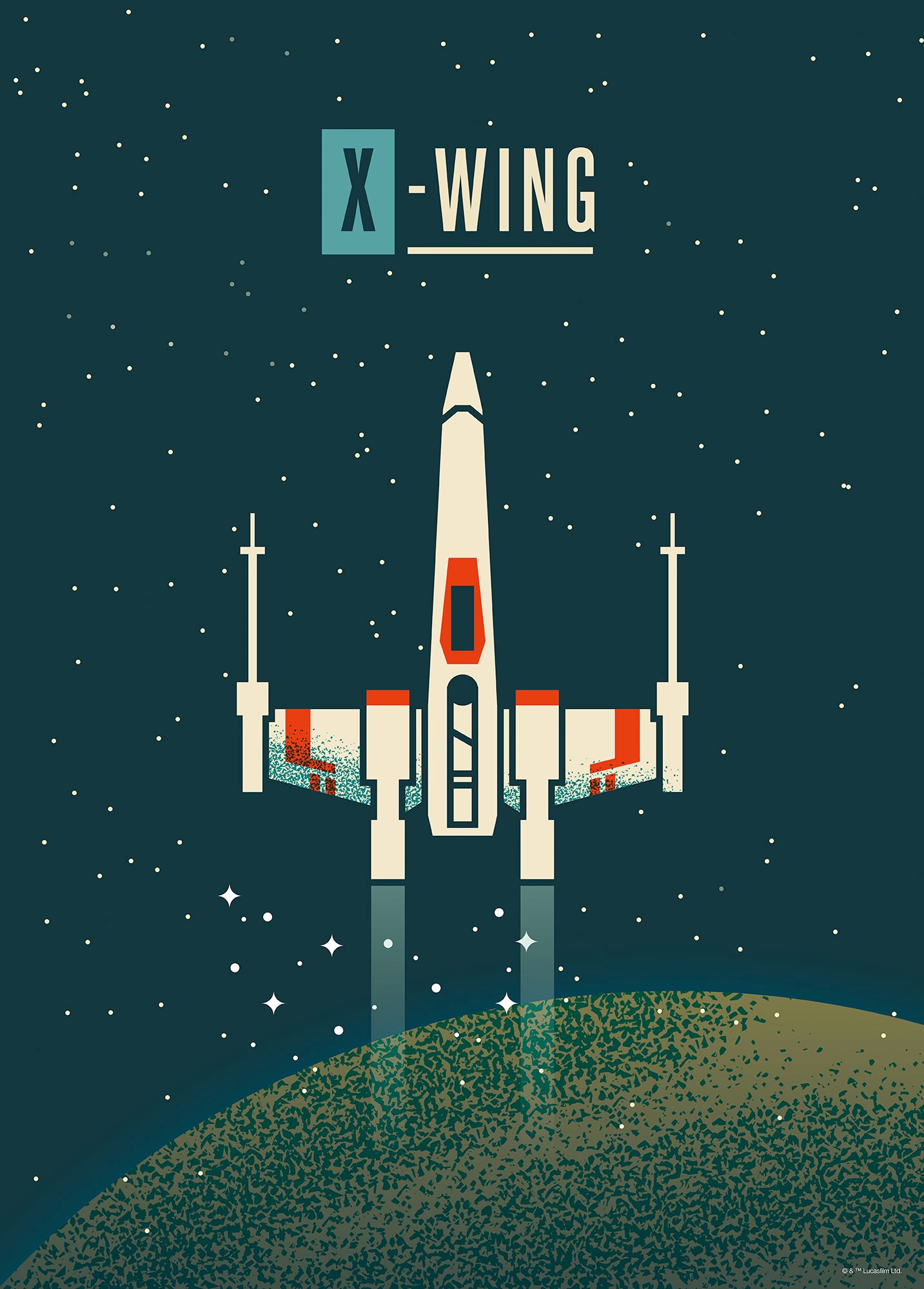 KOMAR Poster d'Art - X Wings - 50 x 70 cm