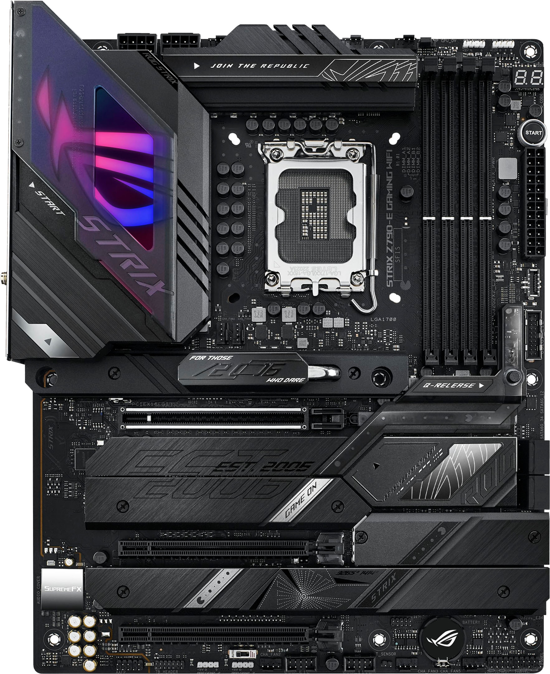 Asus Mainboard »ROG STRIX Z790-E GAMING WIFI«, DDR5 Speicher, 5x M.2, PCIe 5.0, WiFi 6E, AI Overclocking, Aura Sync