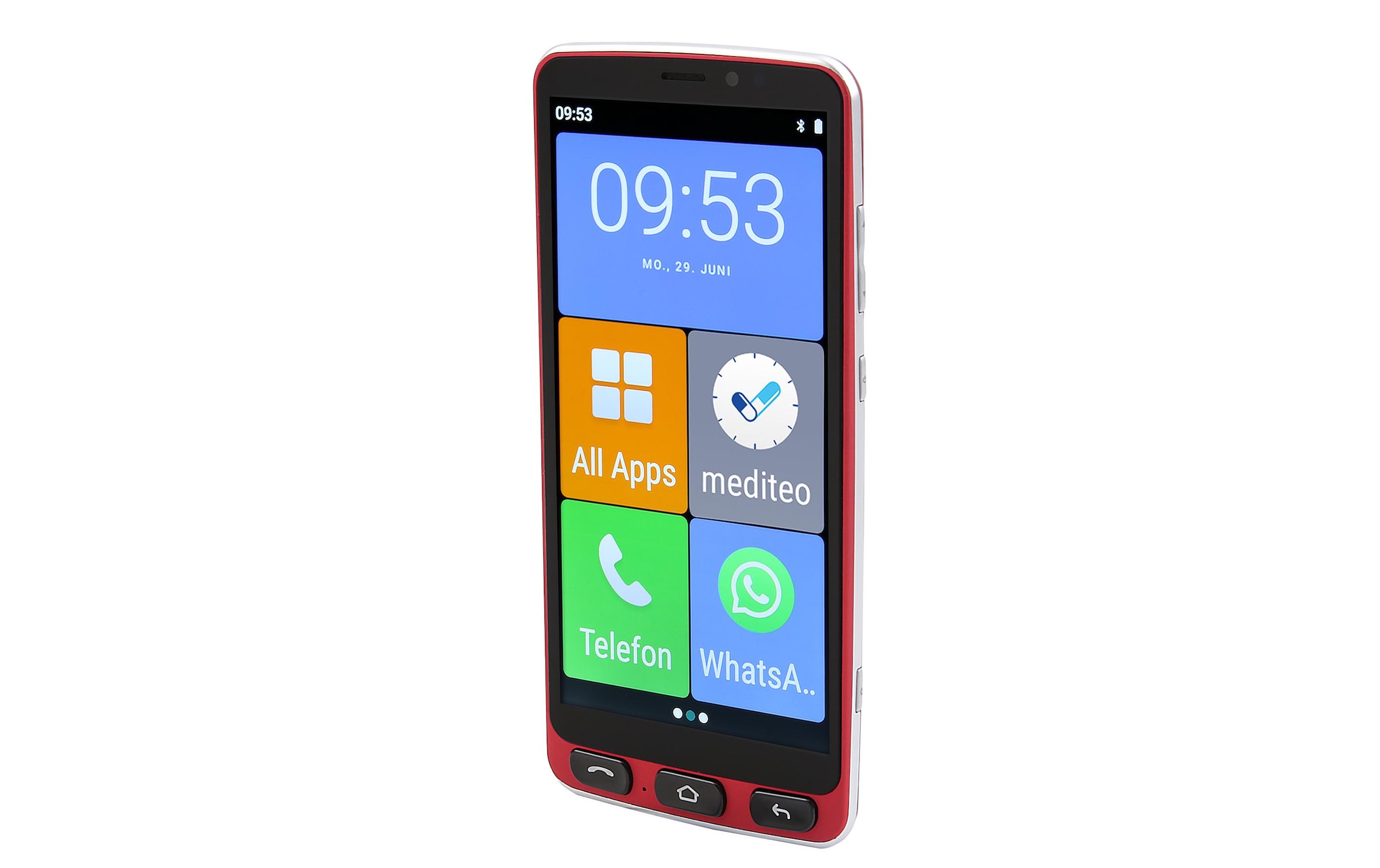 Olympia Smartphone »16 GB Rot«, rot/schwarz, 13,97 cm/5,5 Zoll, 16 GB Speicherplatz, 8 MP Kamera
