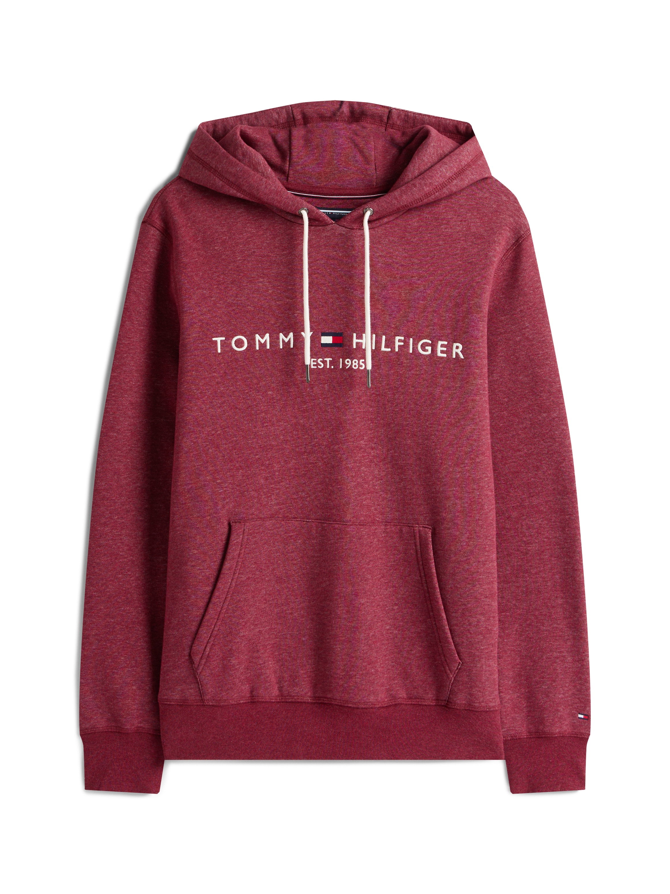 Tommy Hilfiger Kapuzensweatshirt »TOMMY LOGO HOODY mit Kapuze und Kängurutasche«, unifarben, casual, regular fit, Baumwollmix, Kapuze
