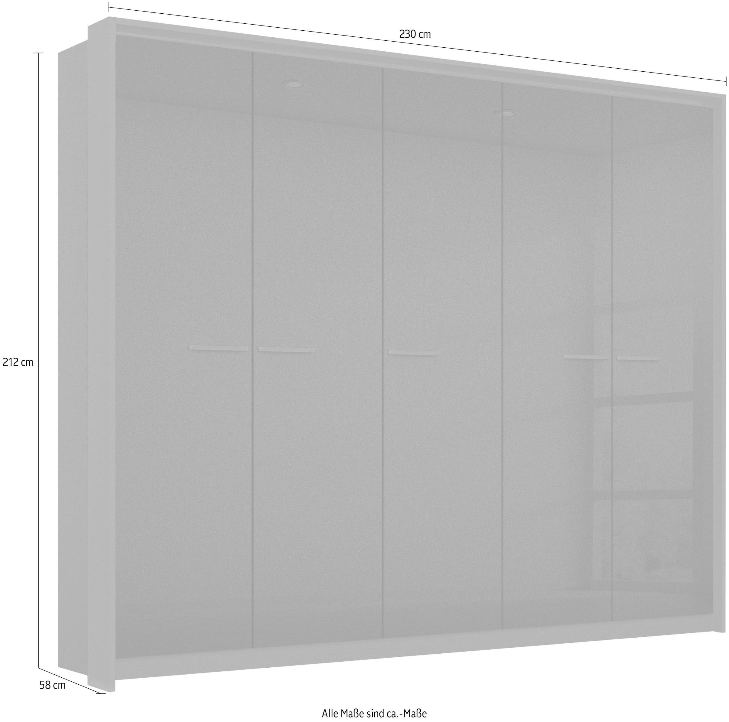 GOODproduct »Mehrzweckschrank Aktenschrank Möbel Mietswohnung Schlafzimmer OTELI« erhältlich in Breiten 230/275 cm inkl. Innenschubladen und extra Böden,  inkl. Passepartout optional mit Beleuchtung MADE IN GERMANY