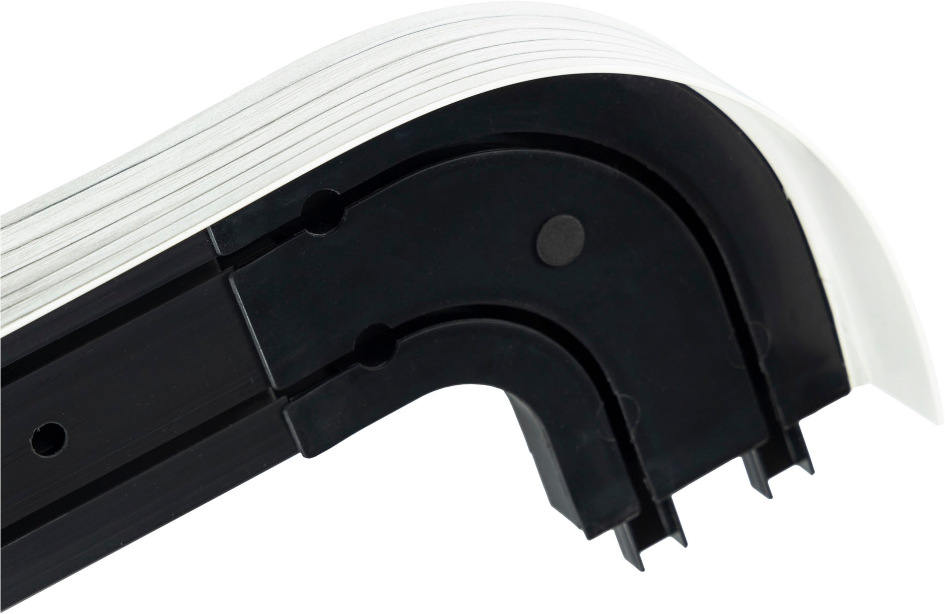 SN DECO GROUP Vorhangschiene »SH2«, 2 läufig-läufig, Fixmass, Set 2-läufig, inkl. Rundbögen, Blende 7,5 cm, vorgebohrt, Innenlauf