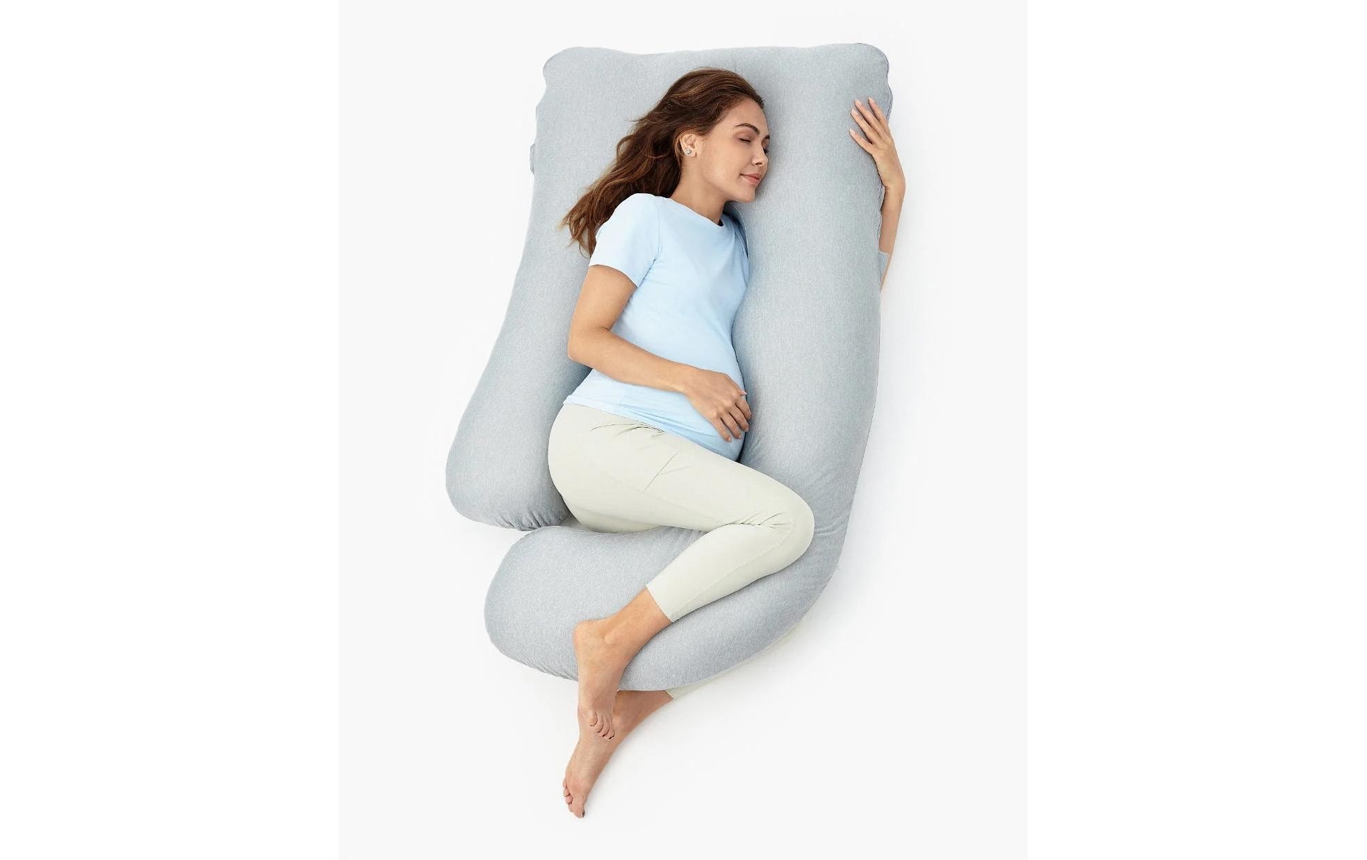 Momcozy Stillkissen »Schwangerschaftskissen mit kühlendem Stoff 148 x 78 cm«