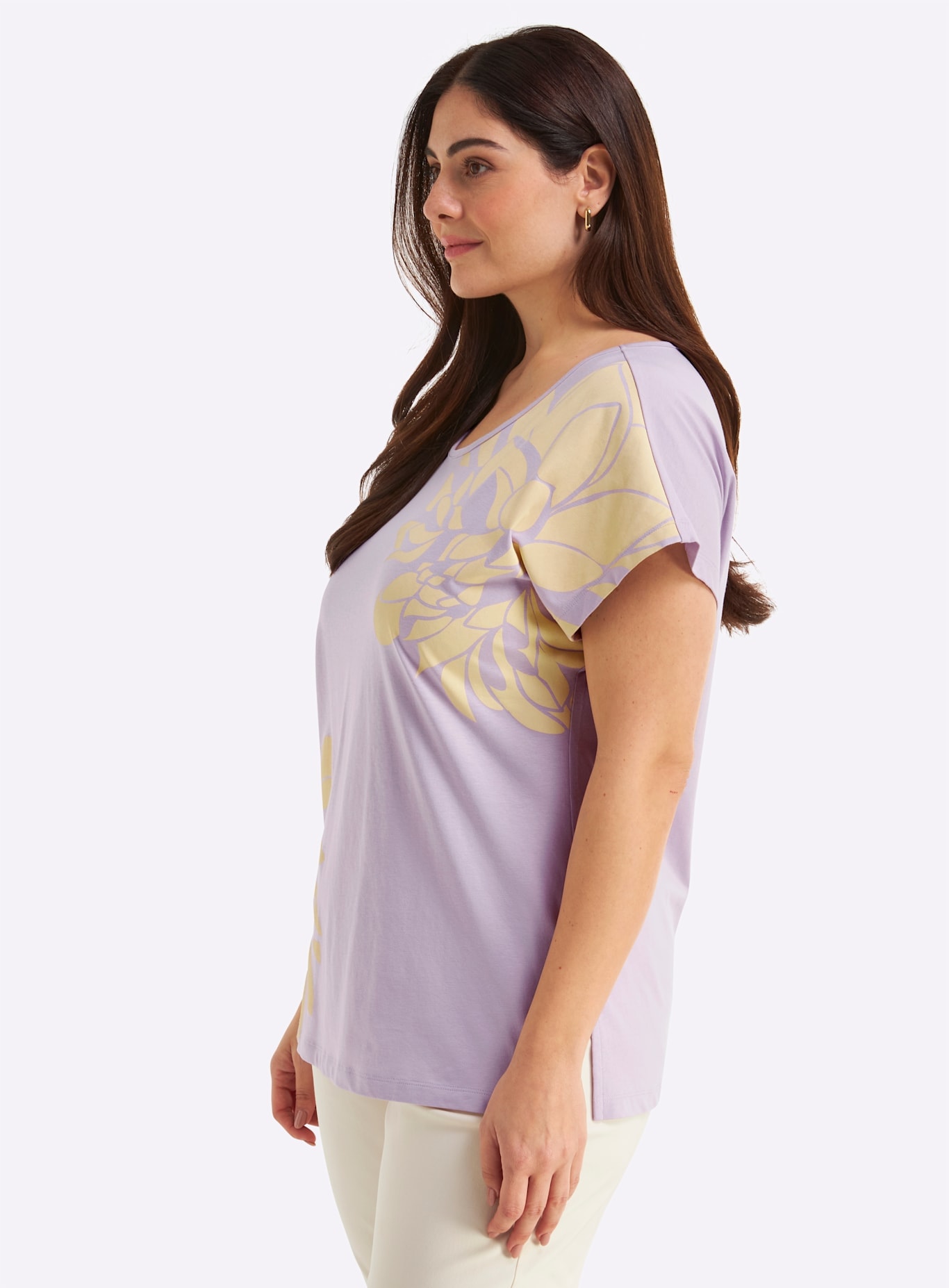 Sheego T-shirt »Halbarmshirt« 1