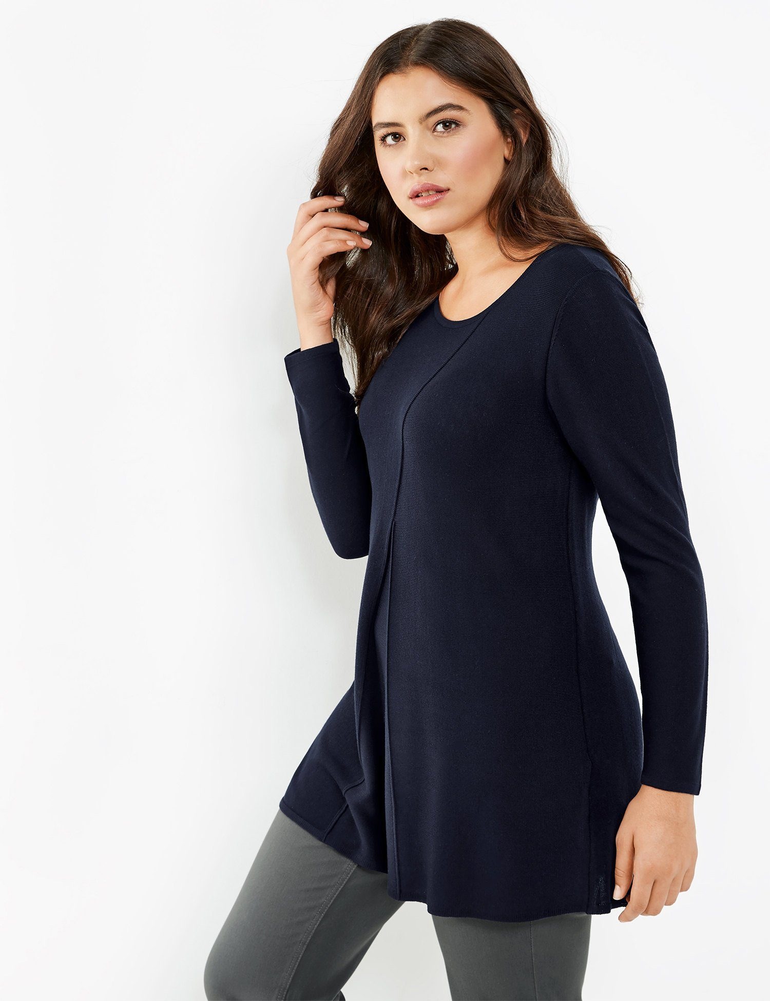 Pullover 3/4 Arm Rundhals »Pullover in A-Linie«