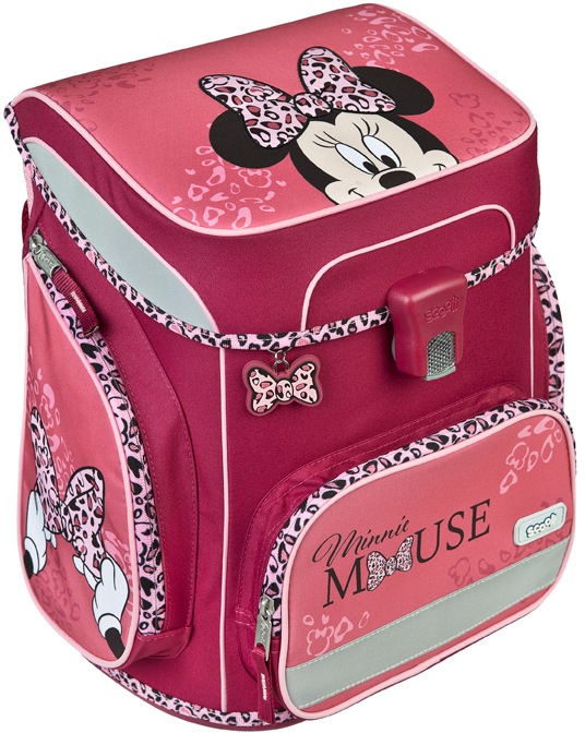 Scooli Schulranzen »EasyFit, Minnie Mouse Happy Girl, Pink«, Reflektoren