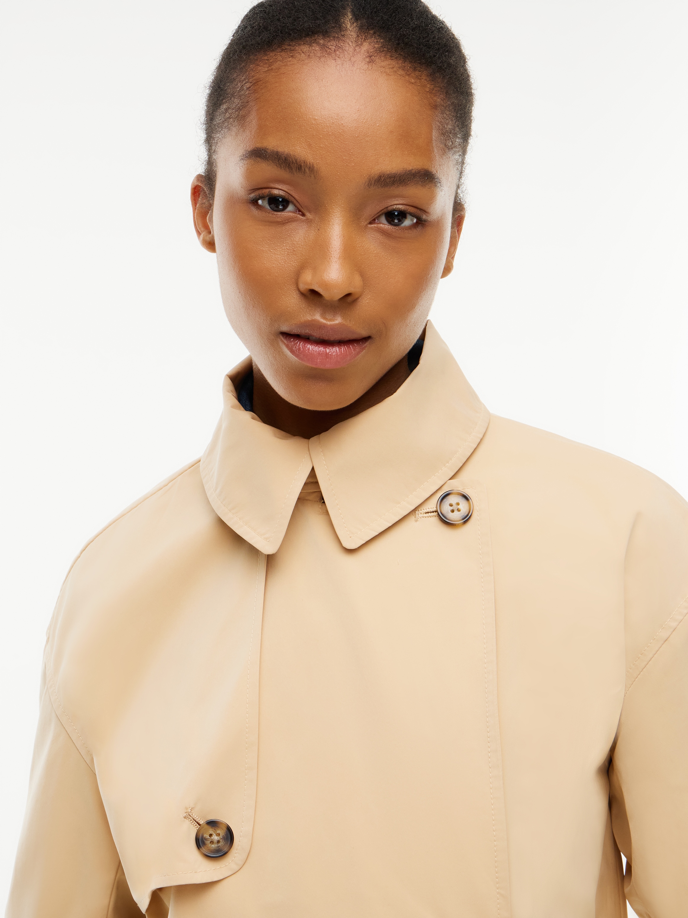Tommy Jeans Veste courte »TJW SHORT TRENCH JACKET« mélange de matériaux