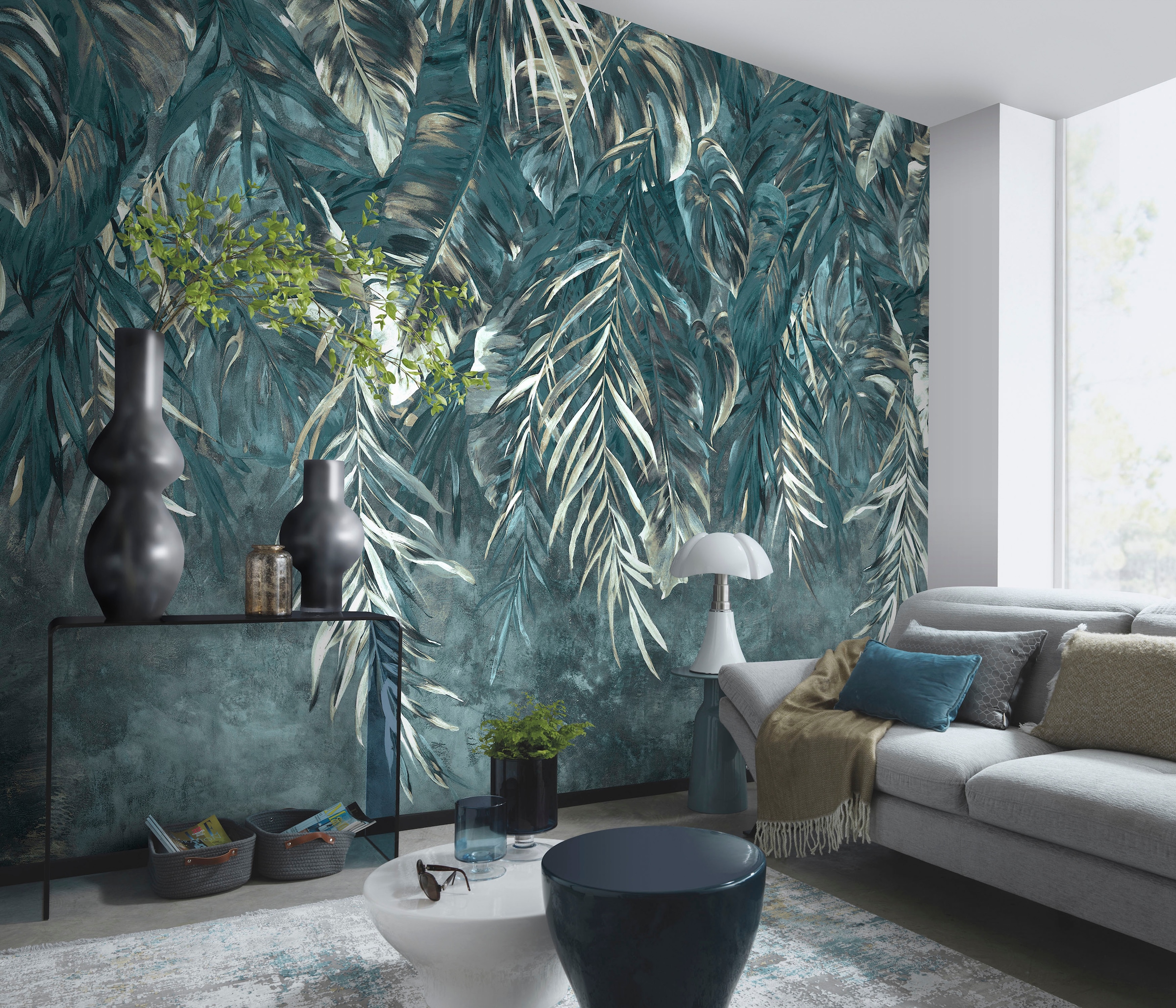 Image of Fashion for walls Fototapete "Glamorama" floral texturiert Phthalate frei