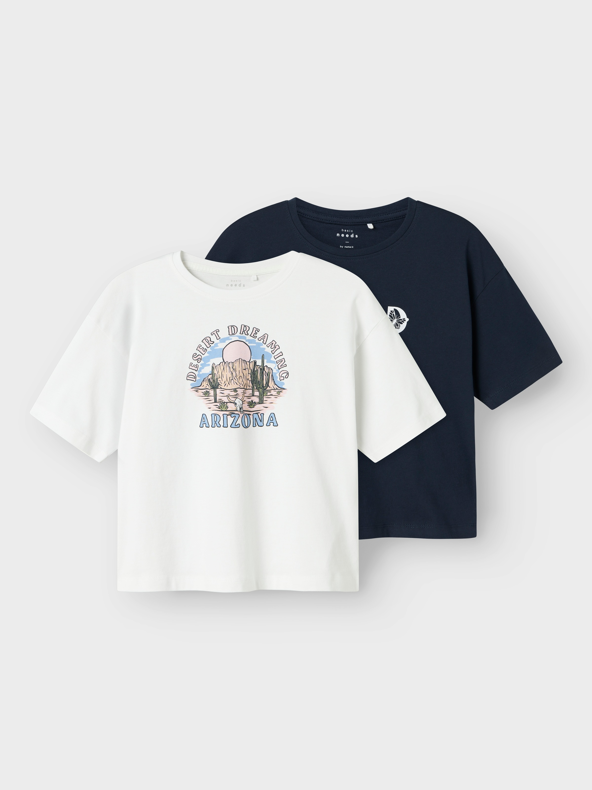 Image of Name It Kurzarmshirt "NKFVEEN 2P SS RLX TOP" Packung, 2 Stk.