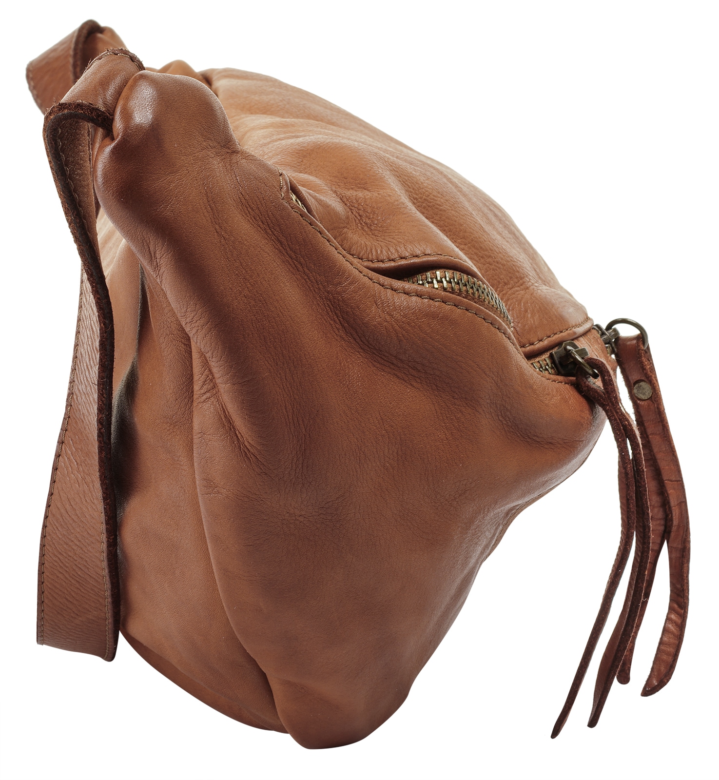 forty° Umhängetasche echt Leder, Made in Italy