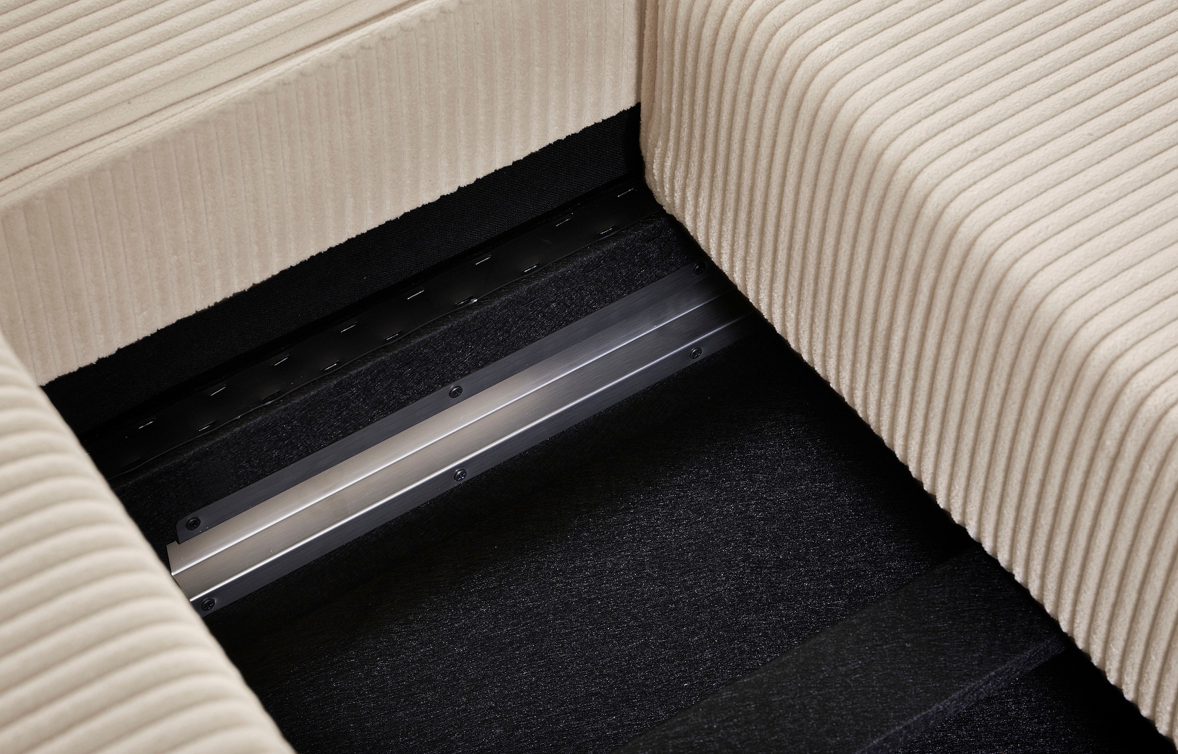 GOODproduct Wohnlandschaft »CASSI L-Form, 241cm - OTTO. Verlässliche Qualität.« Schlaffunktion (133/270cm), Bettkasten, Seitentaschen, Cord-Bezug