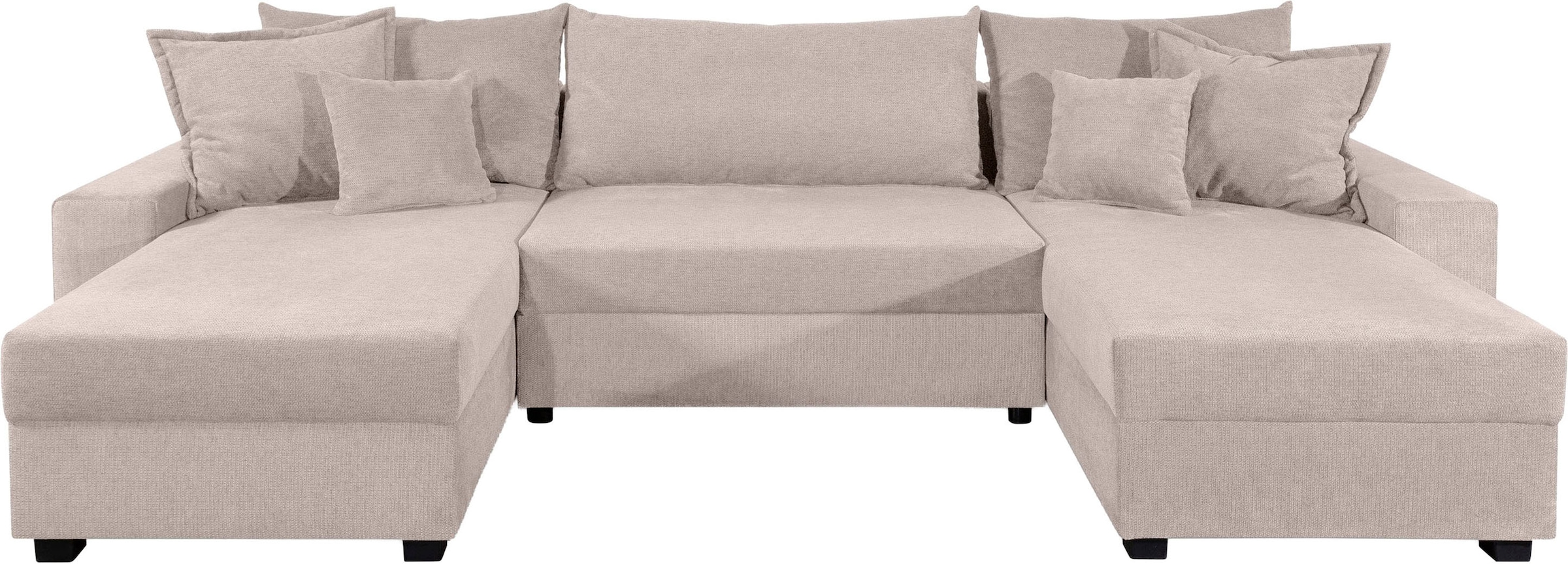 GOODproduct Wohnlandschaft »Alexa« Wohnlandschaft,2  Ottomane,Bonnelfederkern,Schlaffunktion