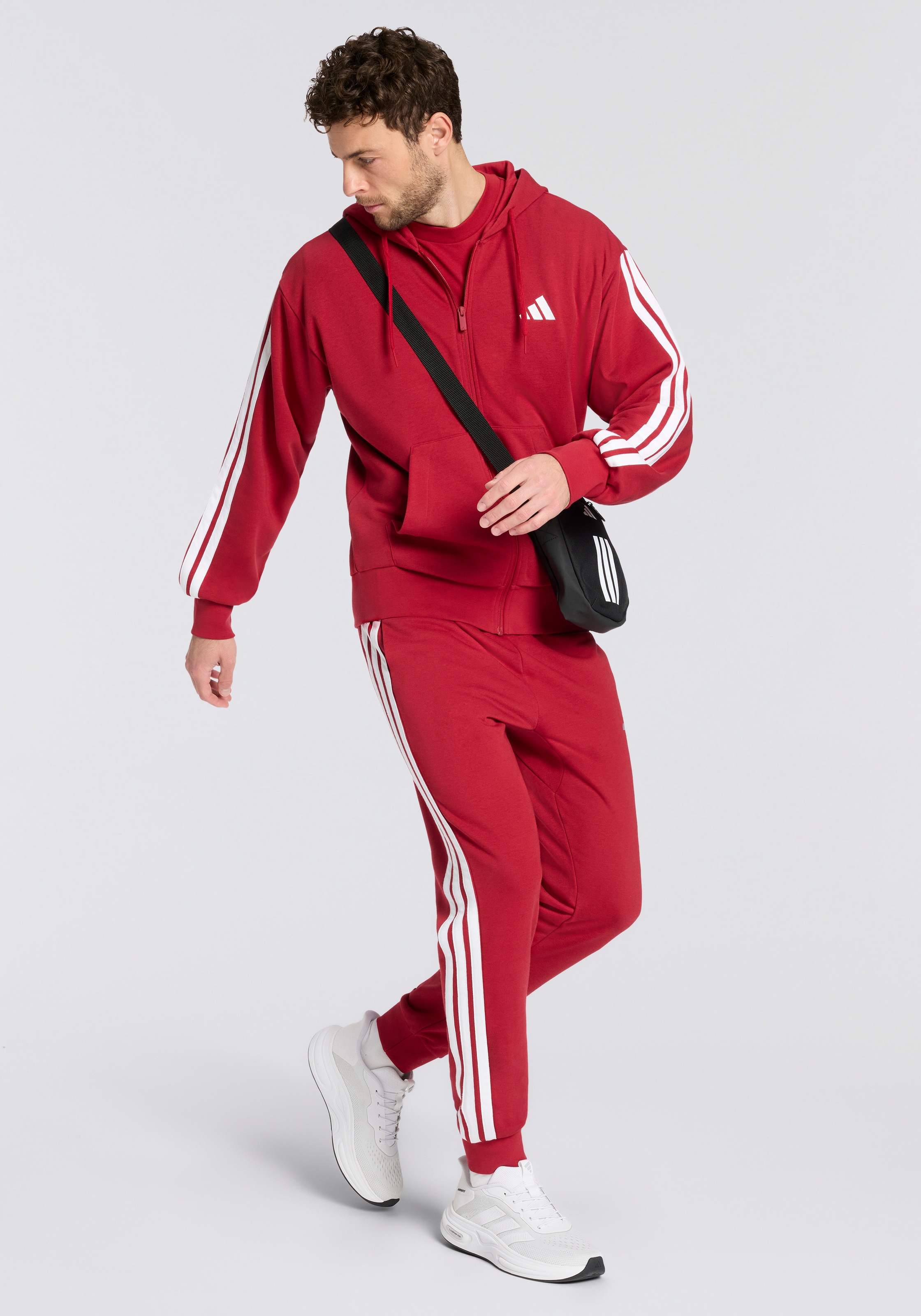 adidas Sportswear Kapuzensweatshirt »ESSENTIALS 3-STREIFEN FRENCH TERRY«
