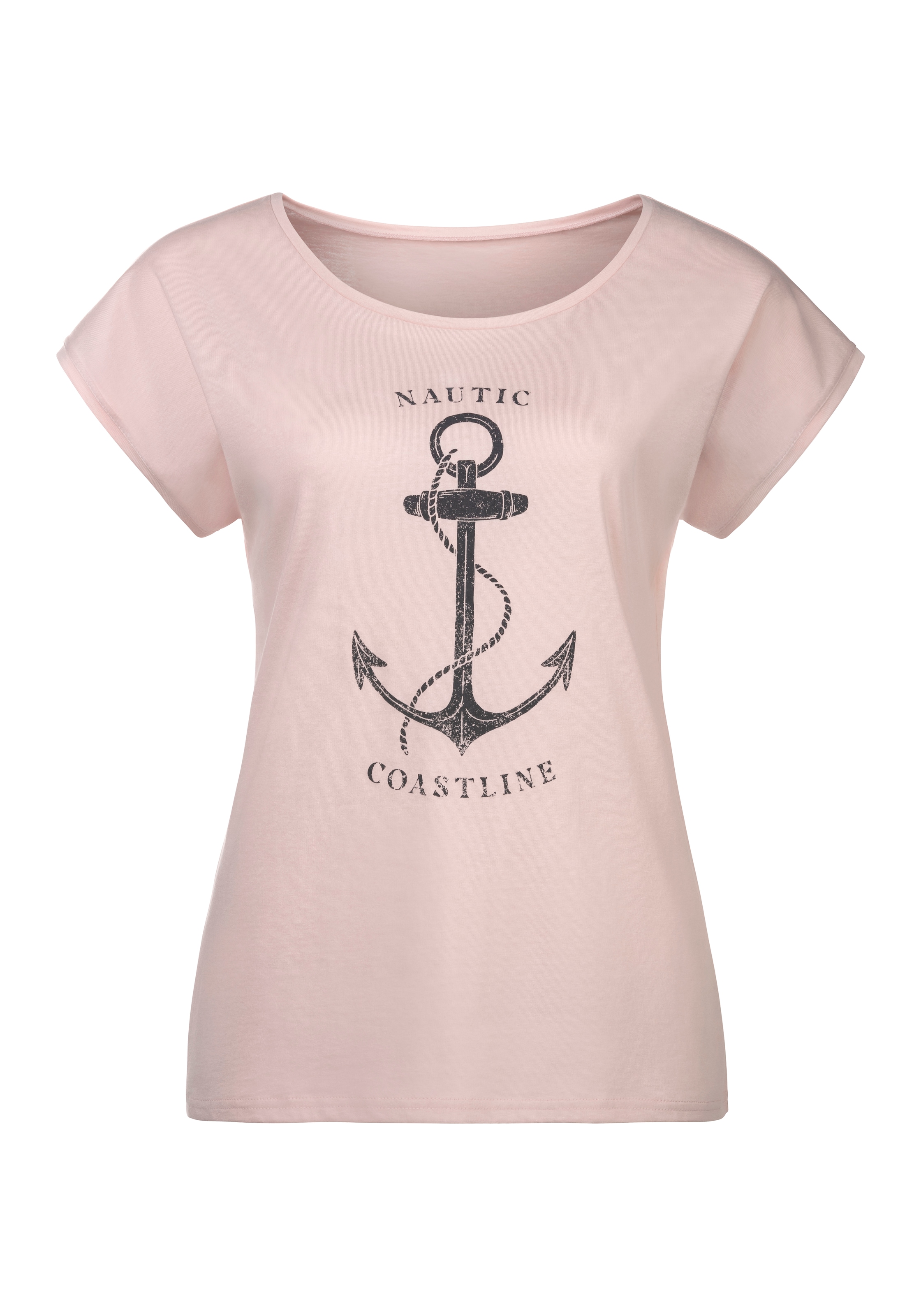 ♕ Beachtime T-Shirt, (2er-Pack), mit maritimen Druck vorn versandkostenfrei  auf