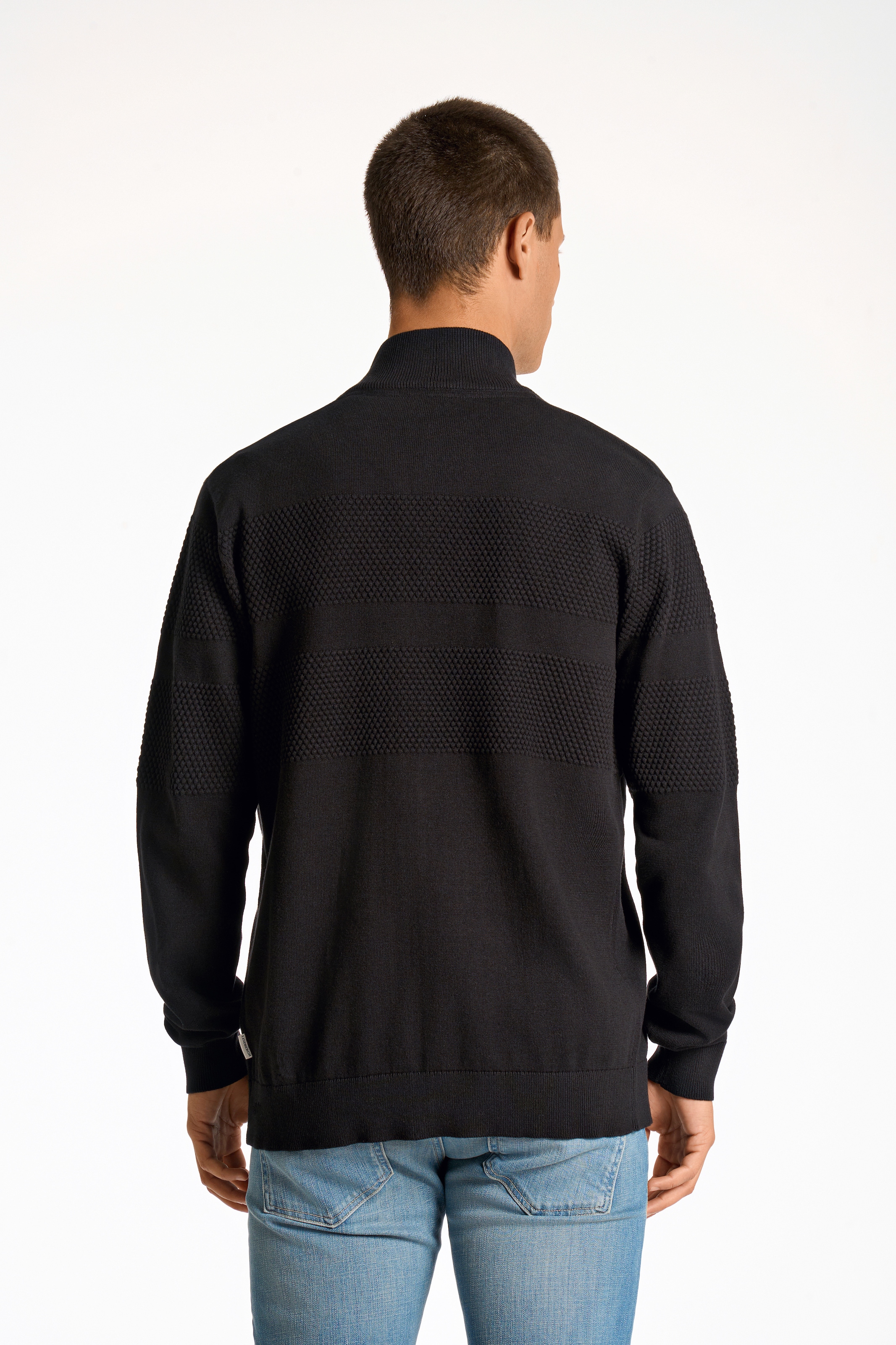 LINDBERGH Strickjacke, mit Stehkragen und Reissverschluss