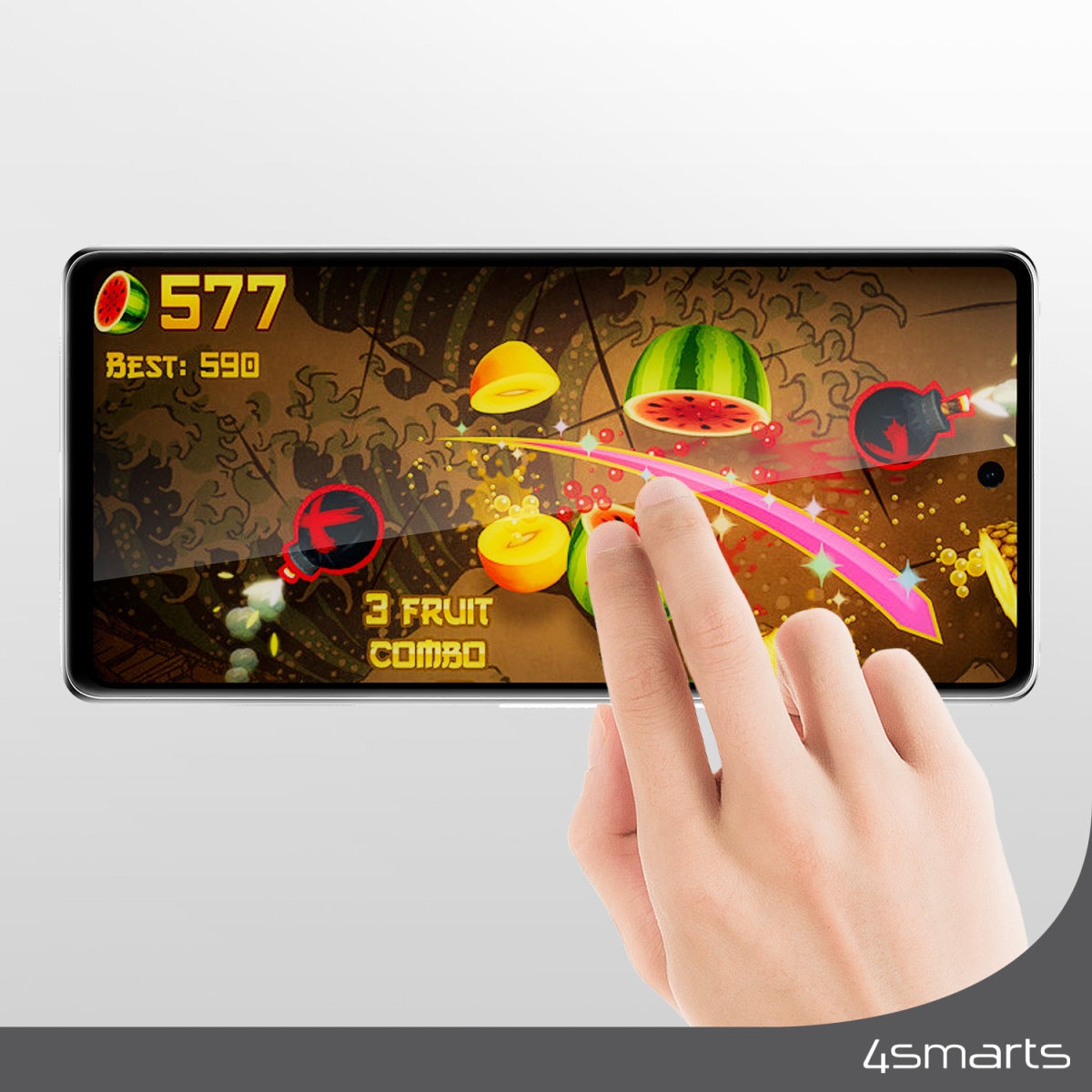 4smarts Displayschutzglas »Second Glass«, für Samsung Galaxy A36-Samsung Galaxy A56-Samsung Galaxy S24FE, Displayschutzfolie, Schutzfolie, Bildschirmschutz, kratz- & stossfest