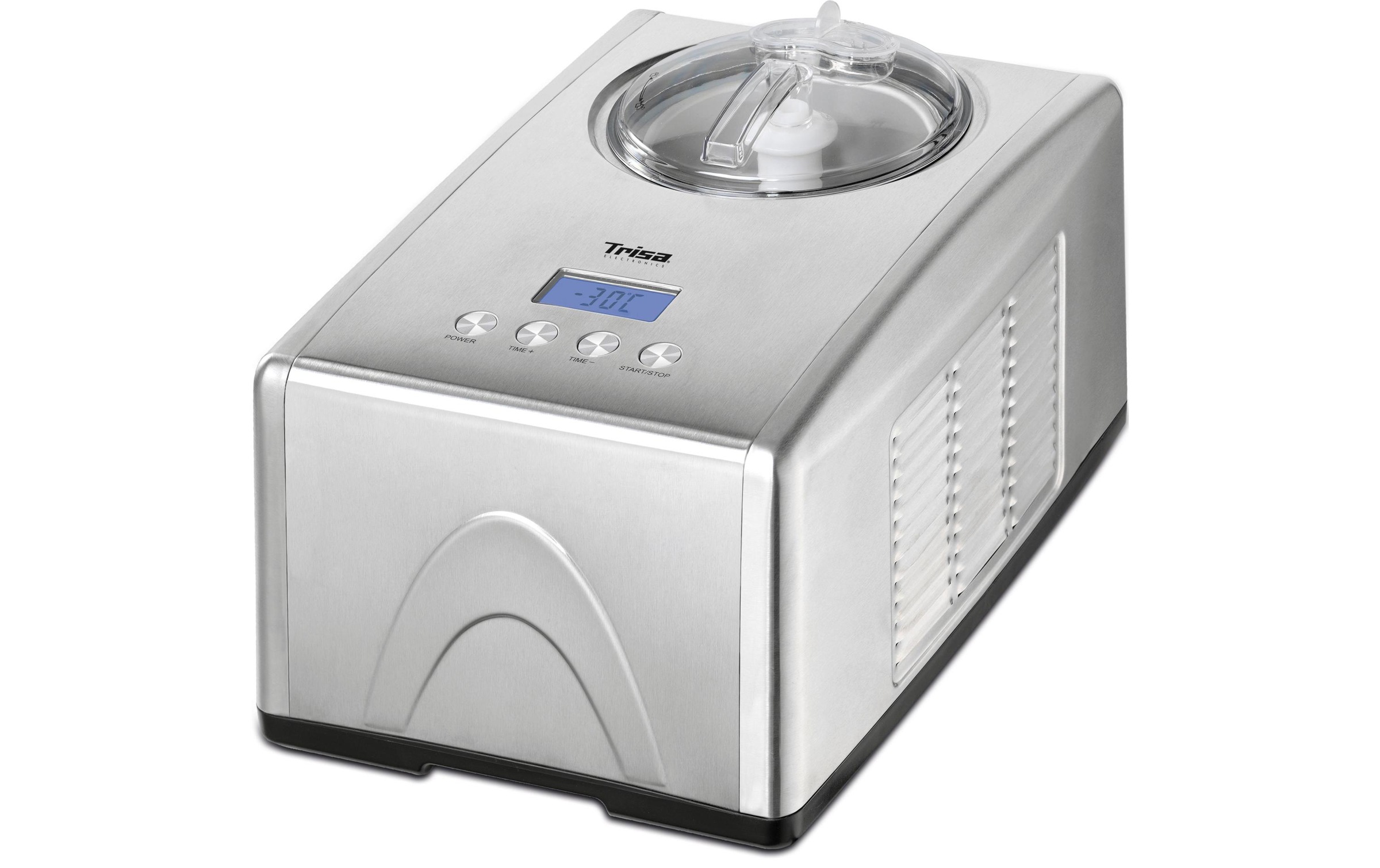 Trisa Eismaschine »La Crèmeria 1.5 l, Silber«, 2,5 l, 180 W, Geeignet für: Glace. Inkl. Rezeptbuch