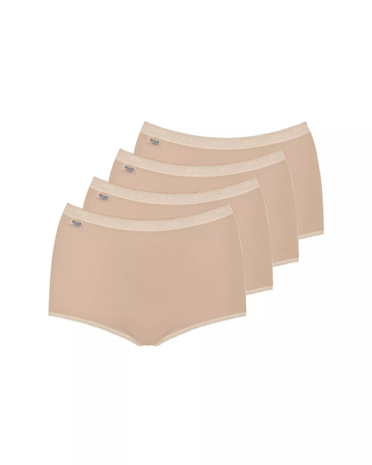Image of sloggi Maxislip "Basic+" 4er Pack, weiche Nähte, Baumwollmischung