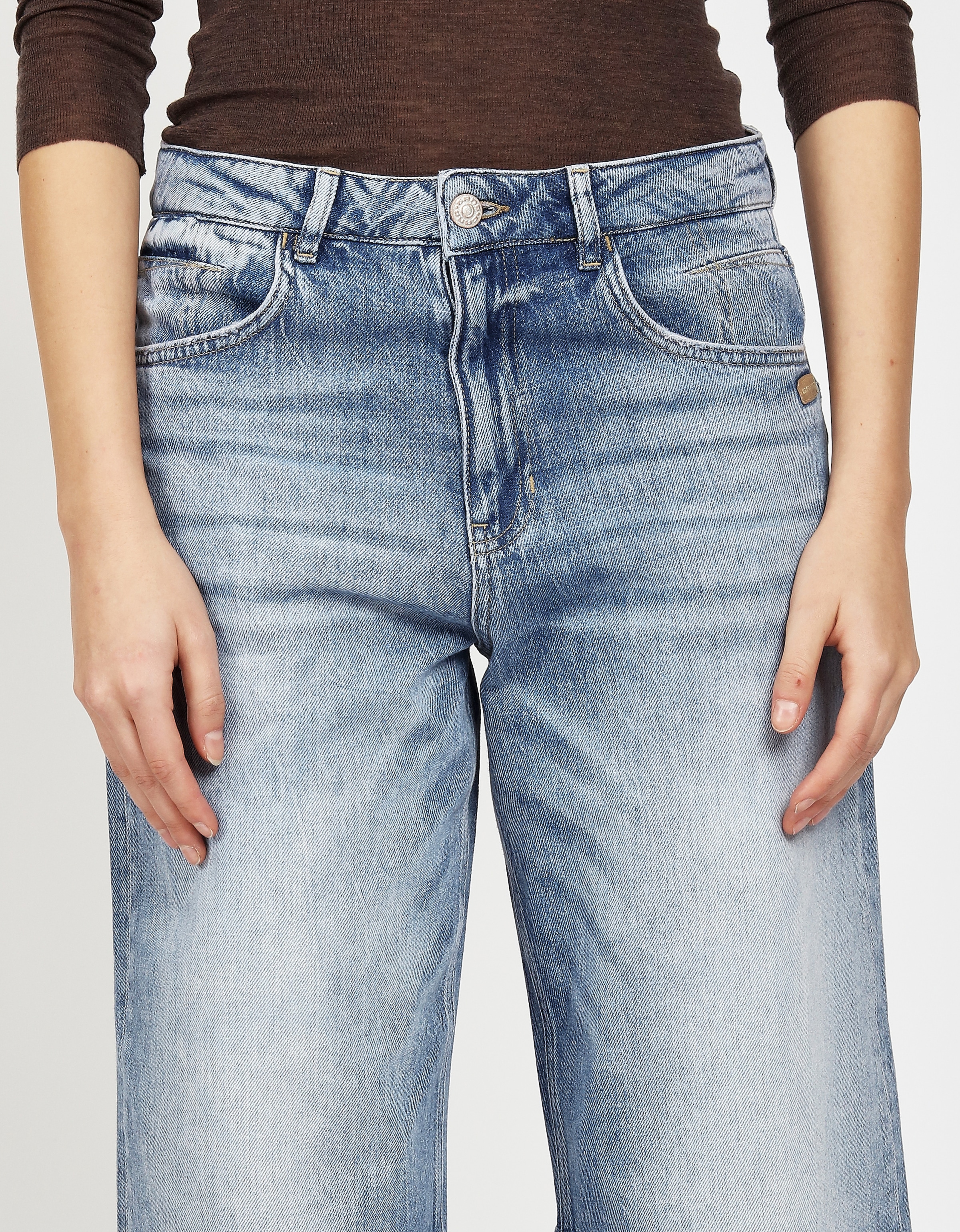 GANG 5-Pocket-Jeans »94SARINA«, mit Abnähern an Knie und Saum