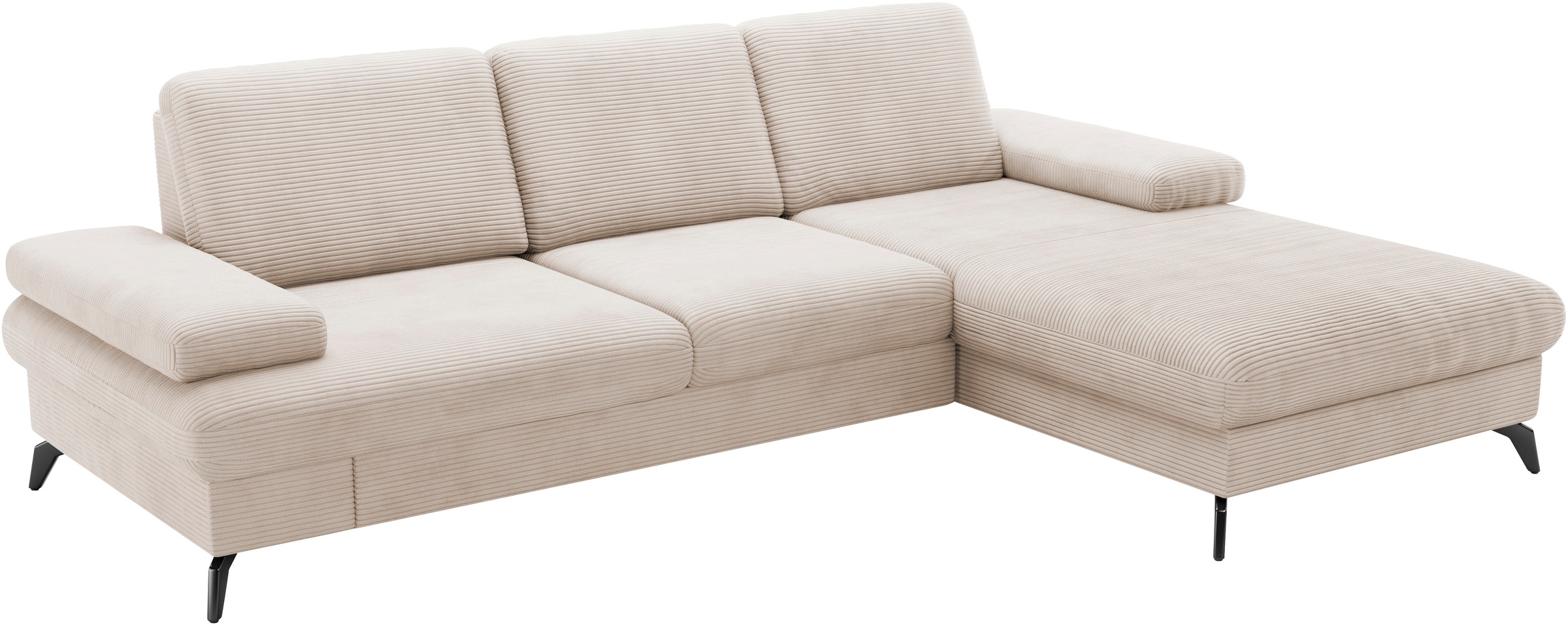 sit&more Ecksofa »Morris Jubi L-Form«, inkl. Armteilfunktion und 1 Zierkissen, wahlweise mit Bettfunktion