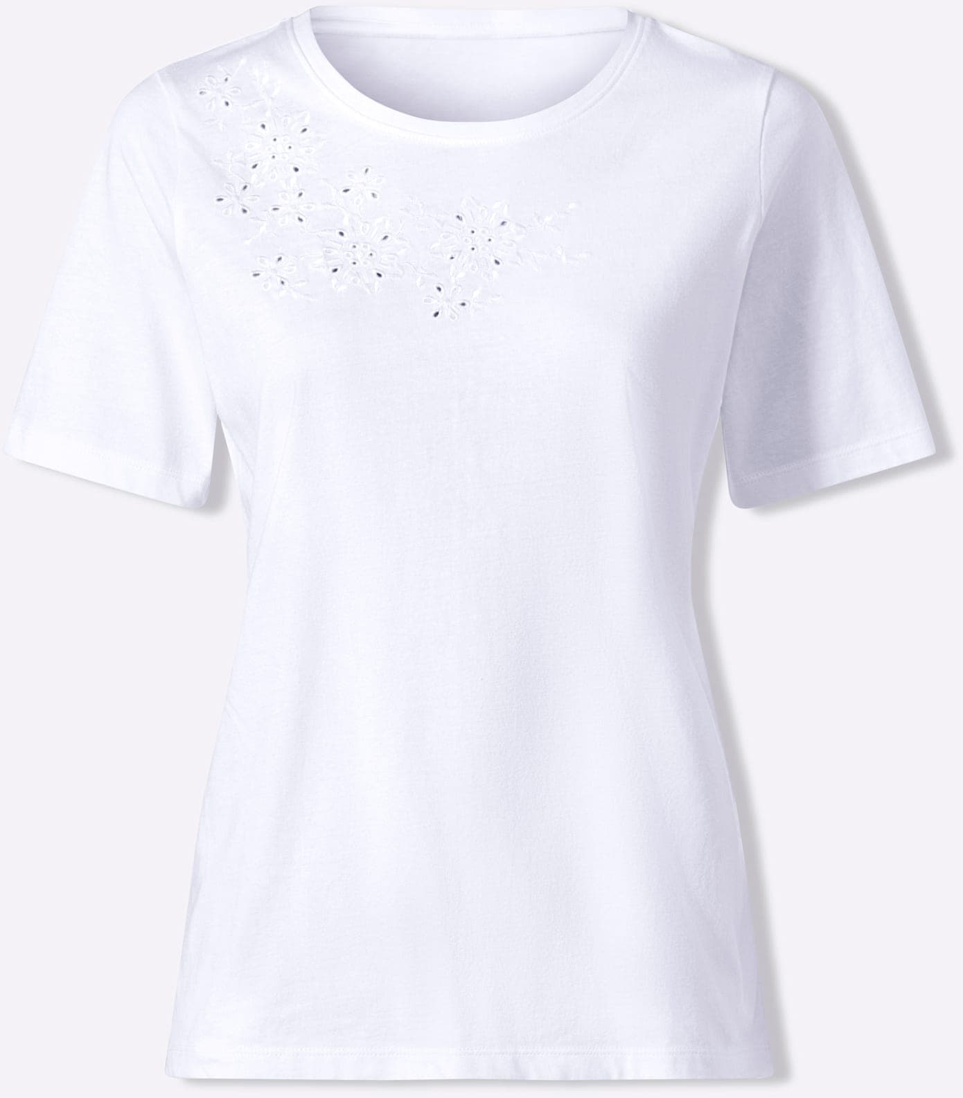 Inspirationen Shirt à col rond »Baumwoll-Shirt« 1 pièces