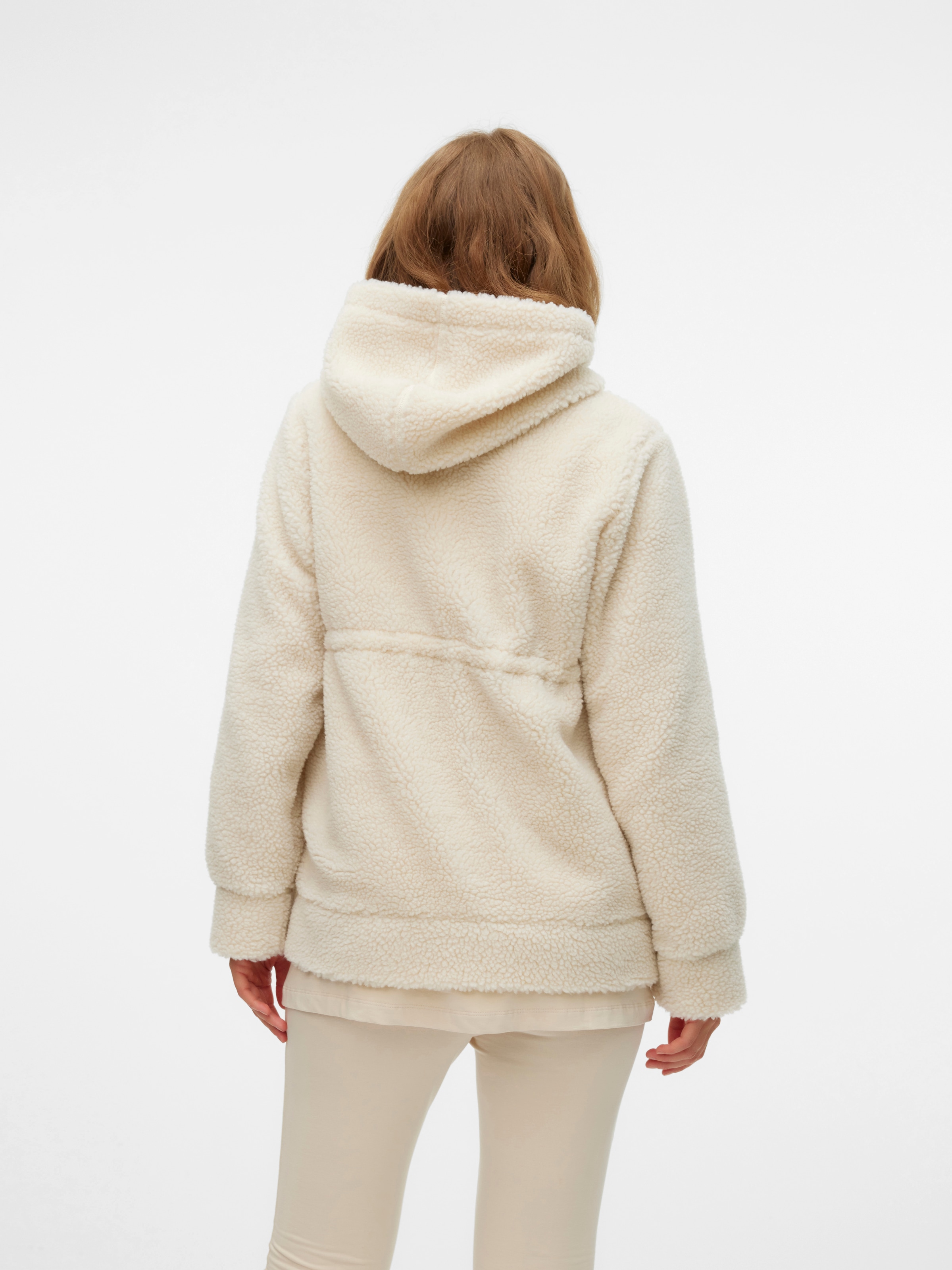 Mamalicious Kapuzenplüschjacke »MLRACHEL  3IN1 TEDDY JACKET NOOS« mit Kapuze Kunstfaser, regular fit