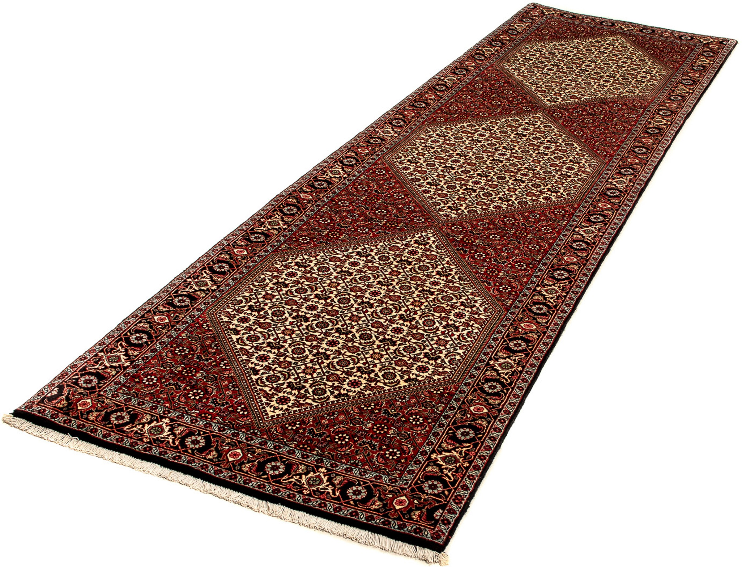 Image of morgenland Orientteppich »Perser - Bidjar - 304 x 83 cm - mehrfarbig«, rechteckig, 15 mm Höhe, Wohnzimmer, Handgeknüpft, Einzelstück mit Zertifikat bei Ackermann Versand Schweiz