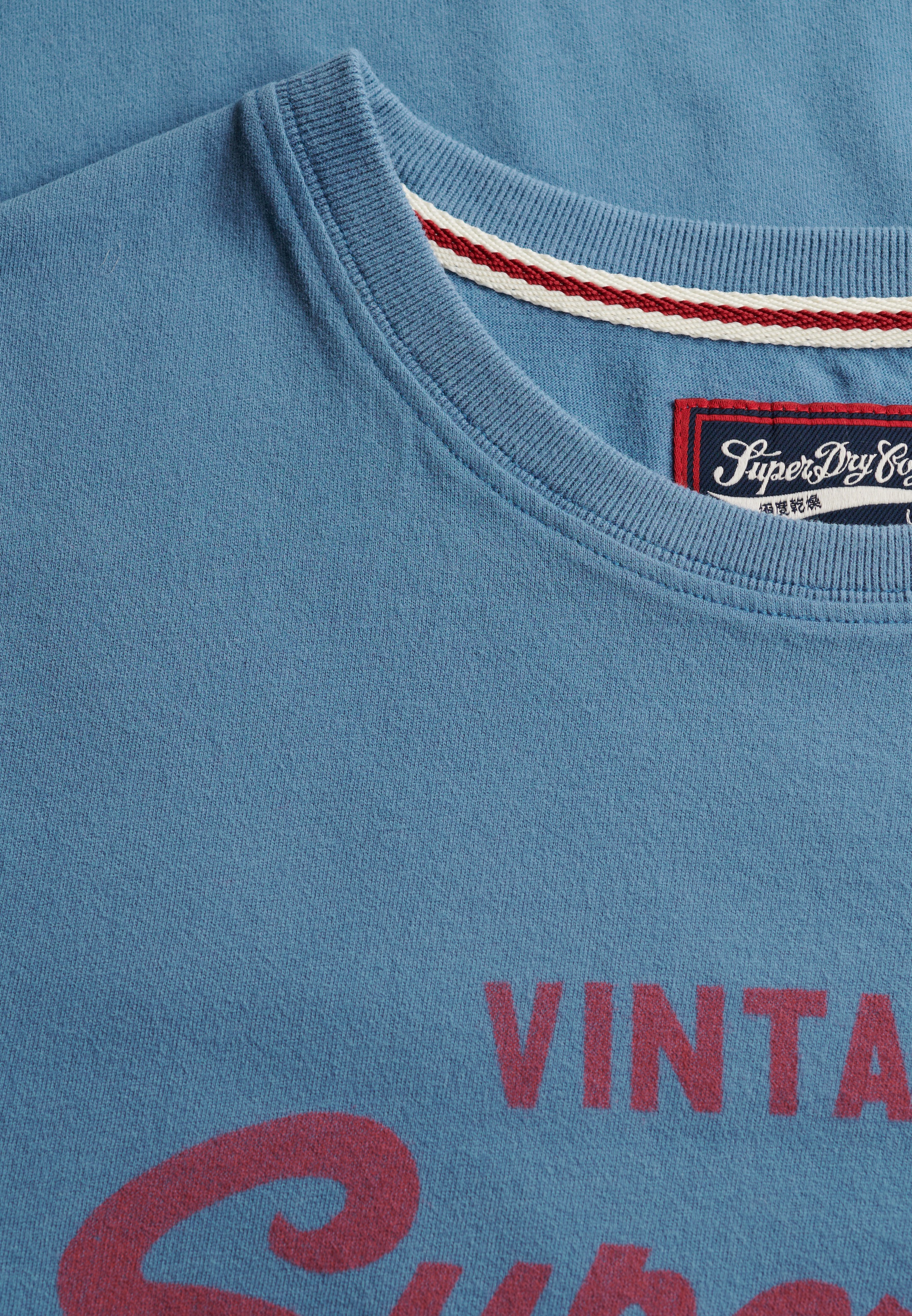 Superdry Shirt à col rond »VL CLASSIC TEE« coton, coupe décontractée