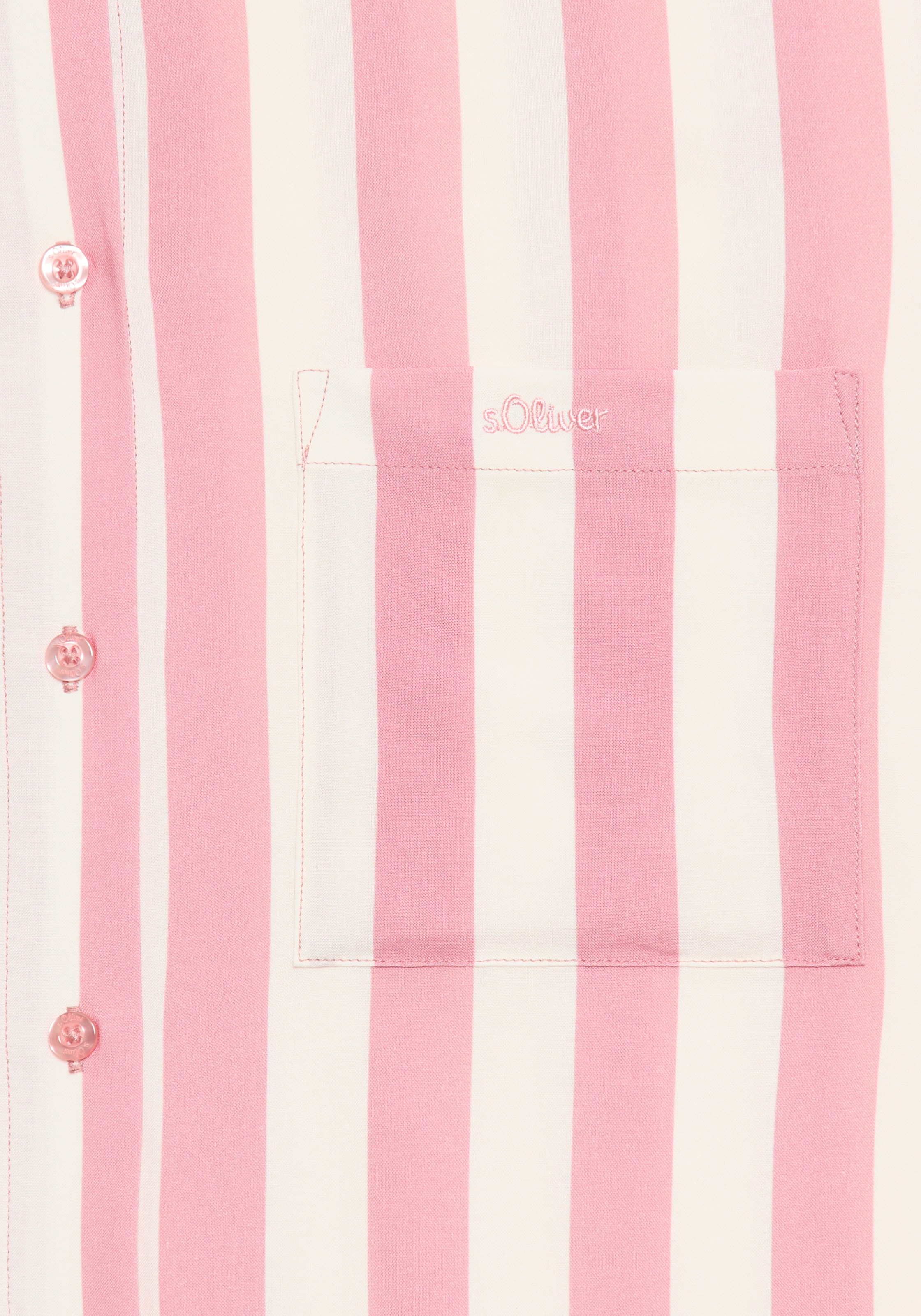 s.Oliver Pyjamaoberteil 1-teilig,  mit breiten Streifen