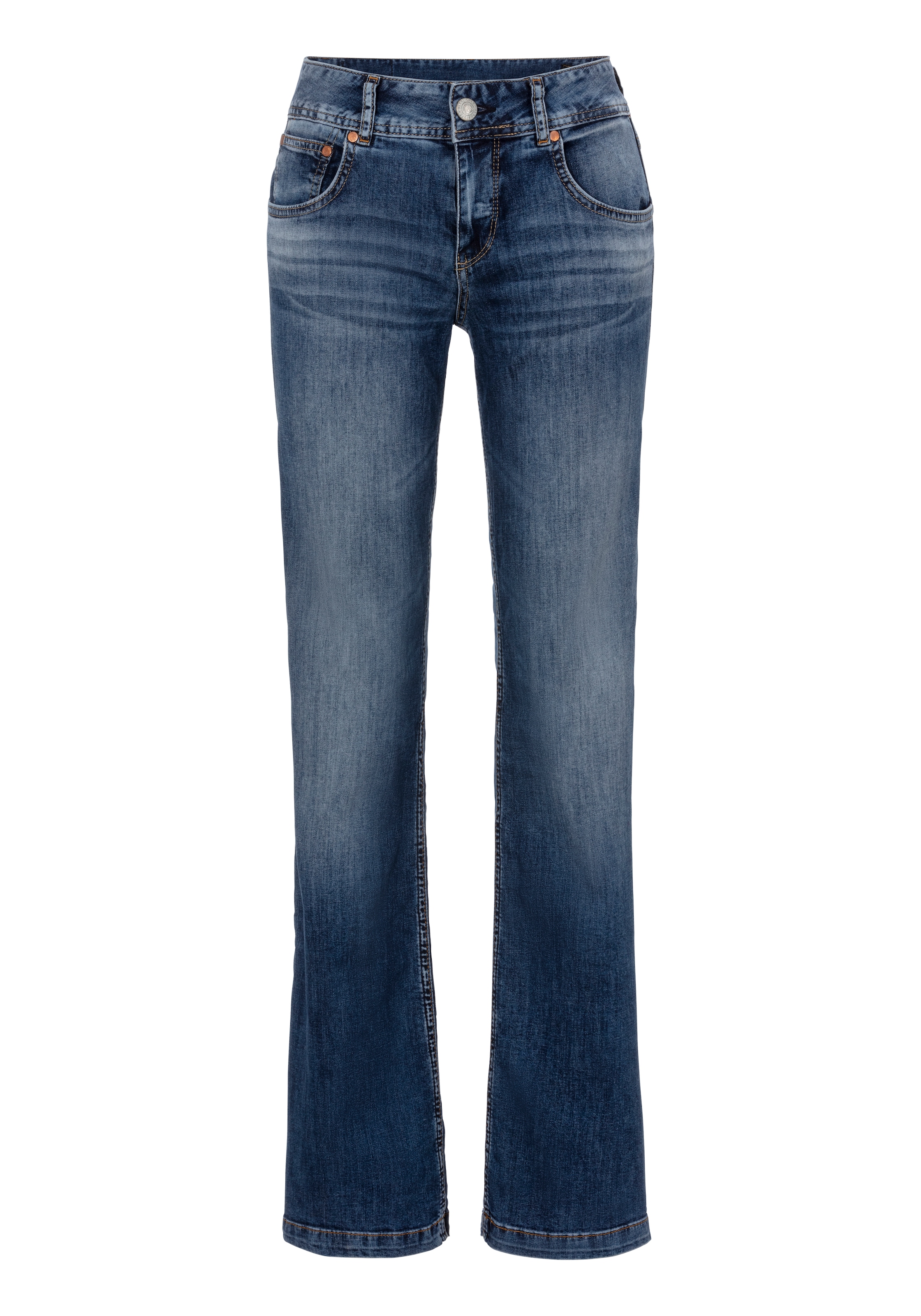 Herrlicher 5-Pocket-Jeans »Edna Recycled Denim Light«, im Flared Fit