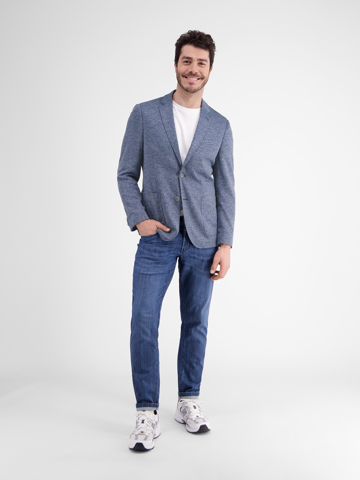 LERROS Jerseysakko »LERROS Jerseyblazer mit Muster im Innenfutter«