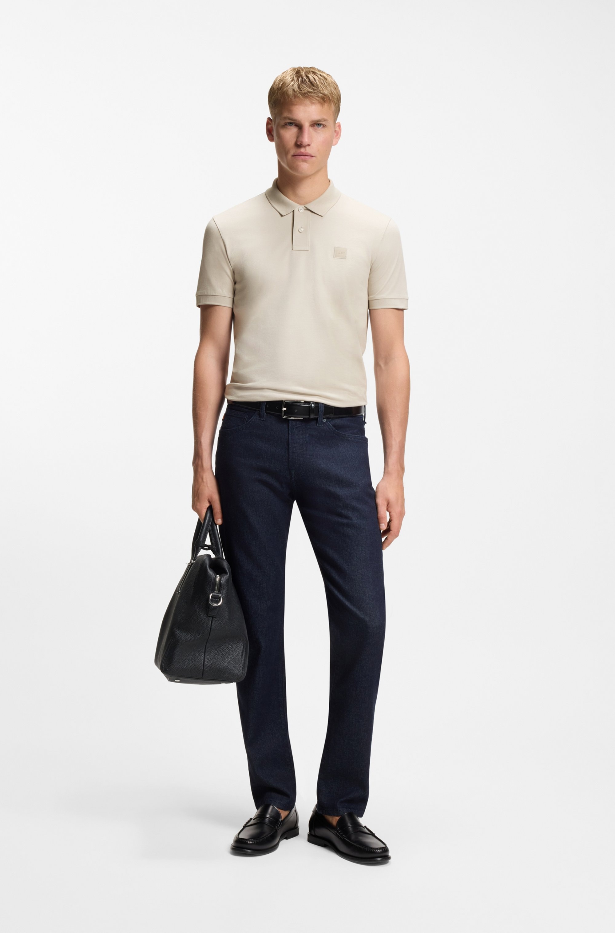 BOSS ORANGE Polo »Passenger Regular Fit« Polo classique en piqué stretch, facile d'entretien, coton avec élasthanne