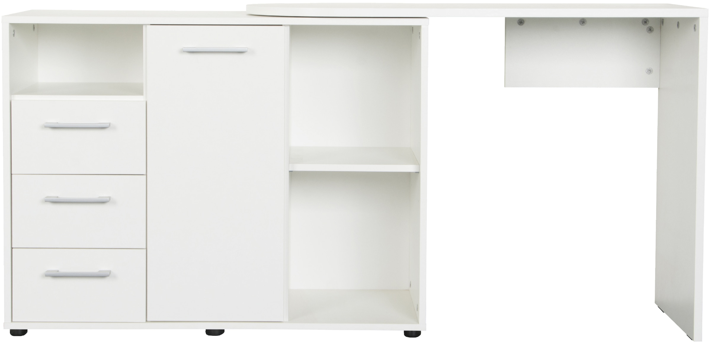 VOGL Möbelfabrik Schreibtisch »1246 mit schwenkbarer Tischplatte«, platzsparend, Breite 98-149 cm, Made in Germany