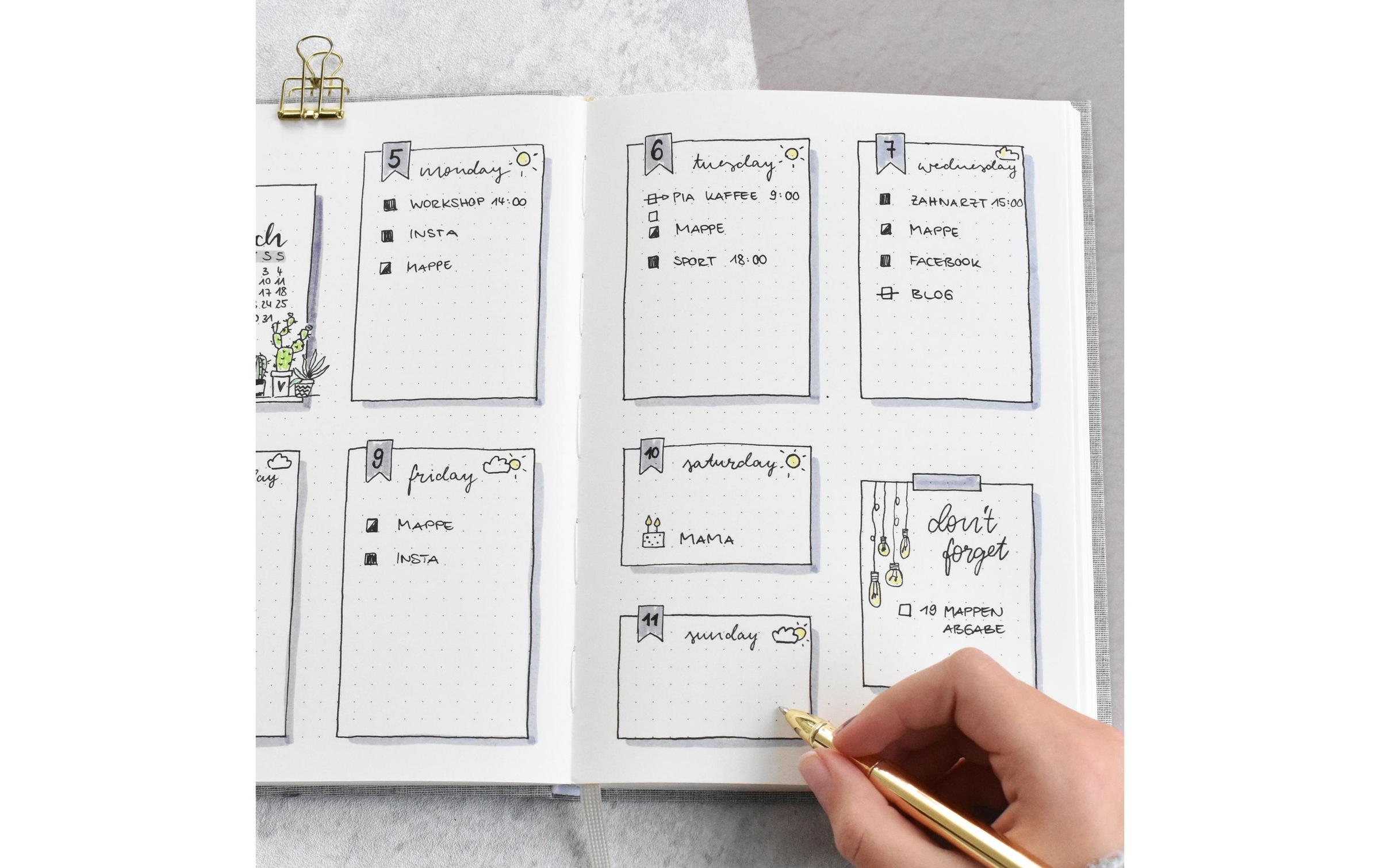 Goldbuch Notizbuch »Notizbuch Plan B A5, Dot«