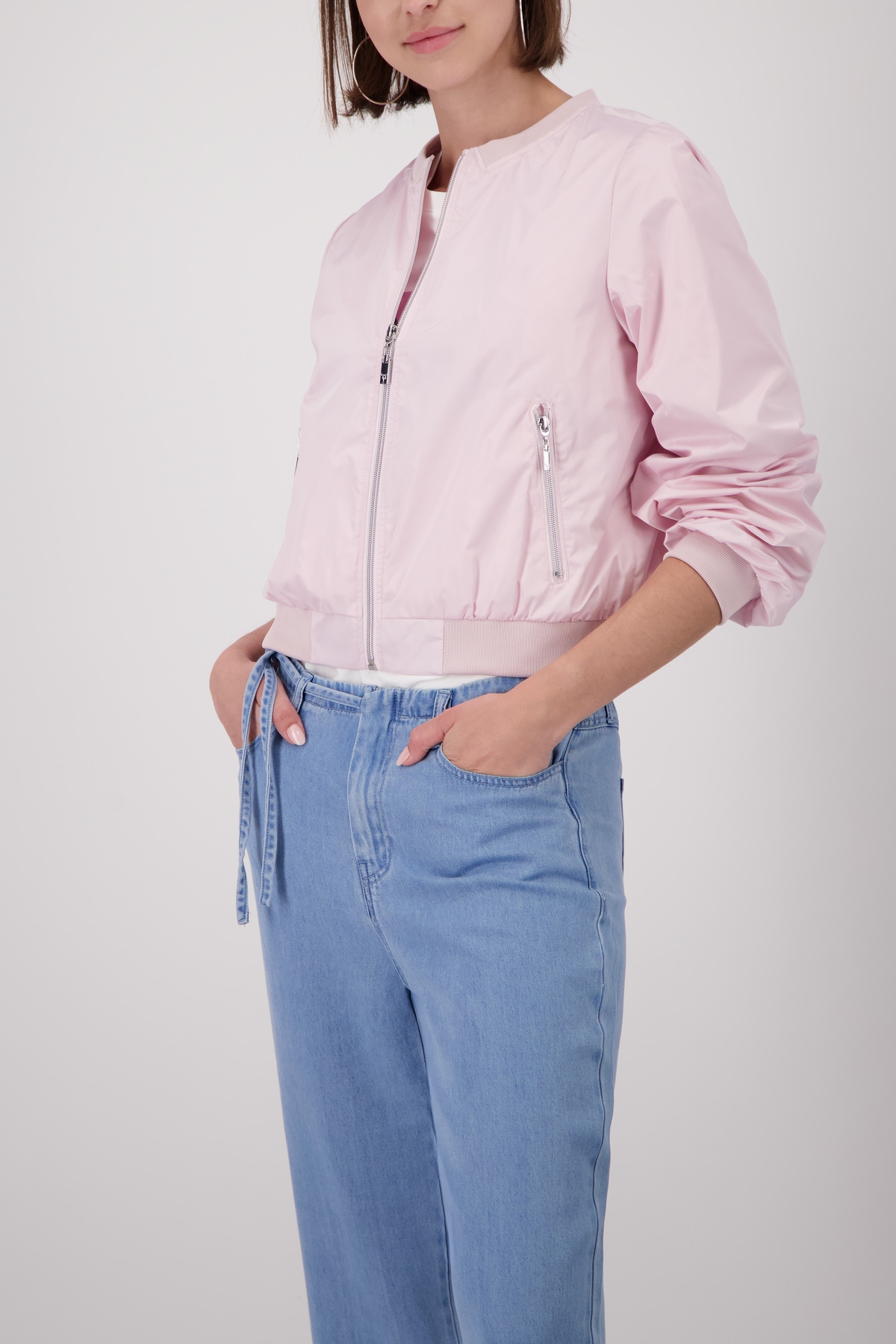 Image of Monari Bomberjacke "Jacke Nylon" ohne Kapuze mit Reissverschlusstaschen