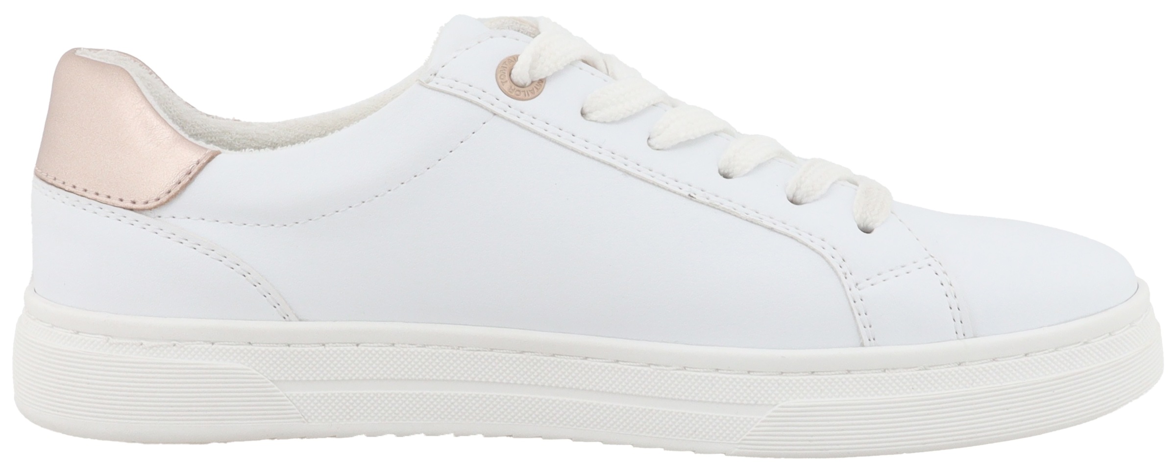TOM TAILOR Sneakers  , Freizeitschuh, Halbschuh, Schnürschuh, Kontrastbesatz an der Ferse