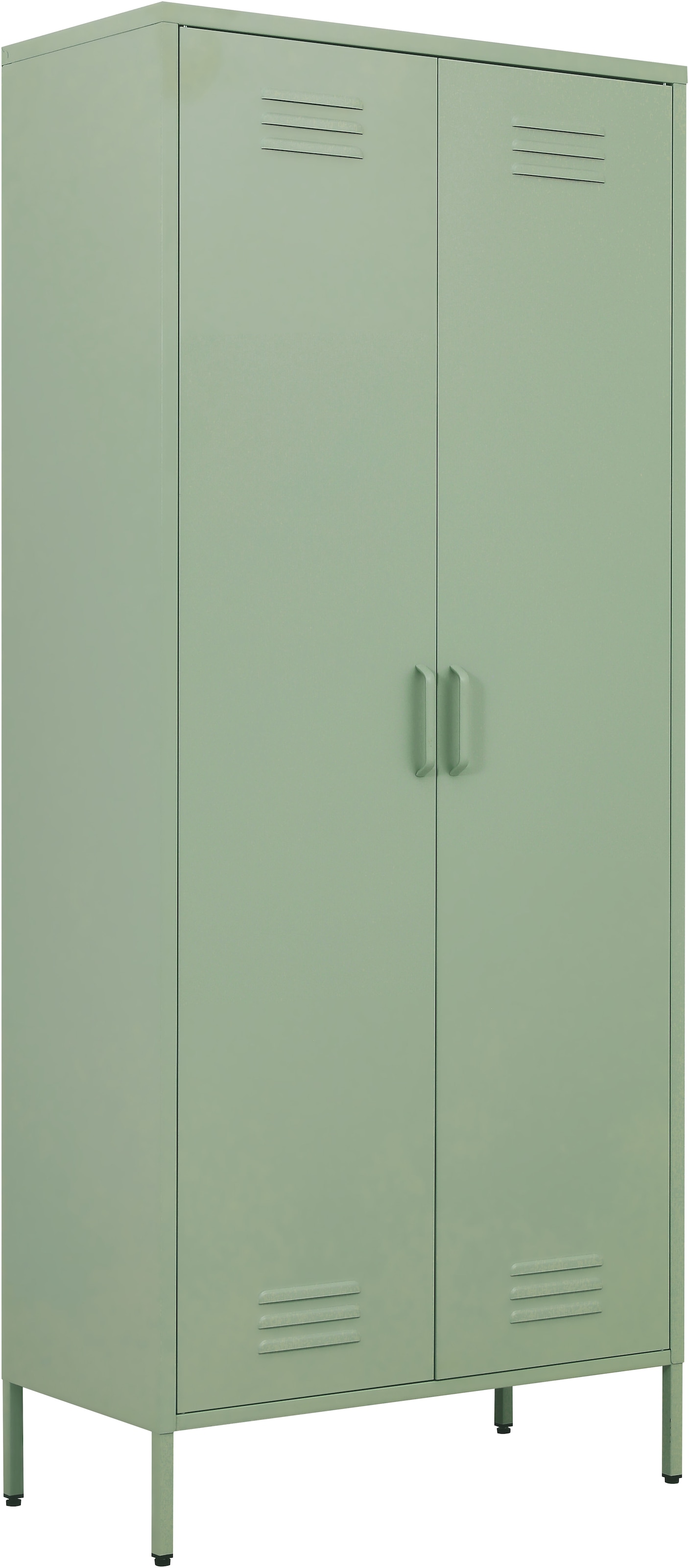 GOODproduct Drehtürenschrank »Kleiderschrank Schrank Metallschrank Mehrzweckschrank Siena Spind« in 4 Farben aus Metall,  in der Höhe verstellbar
