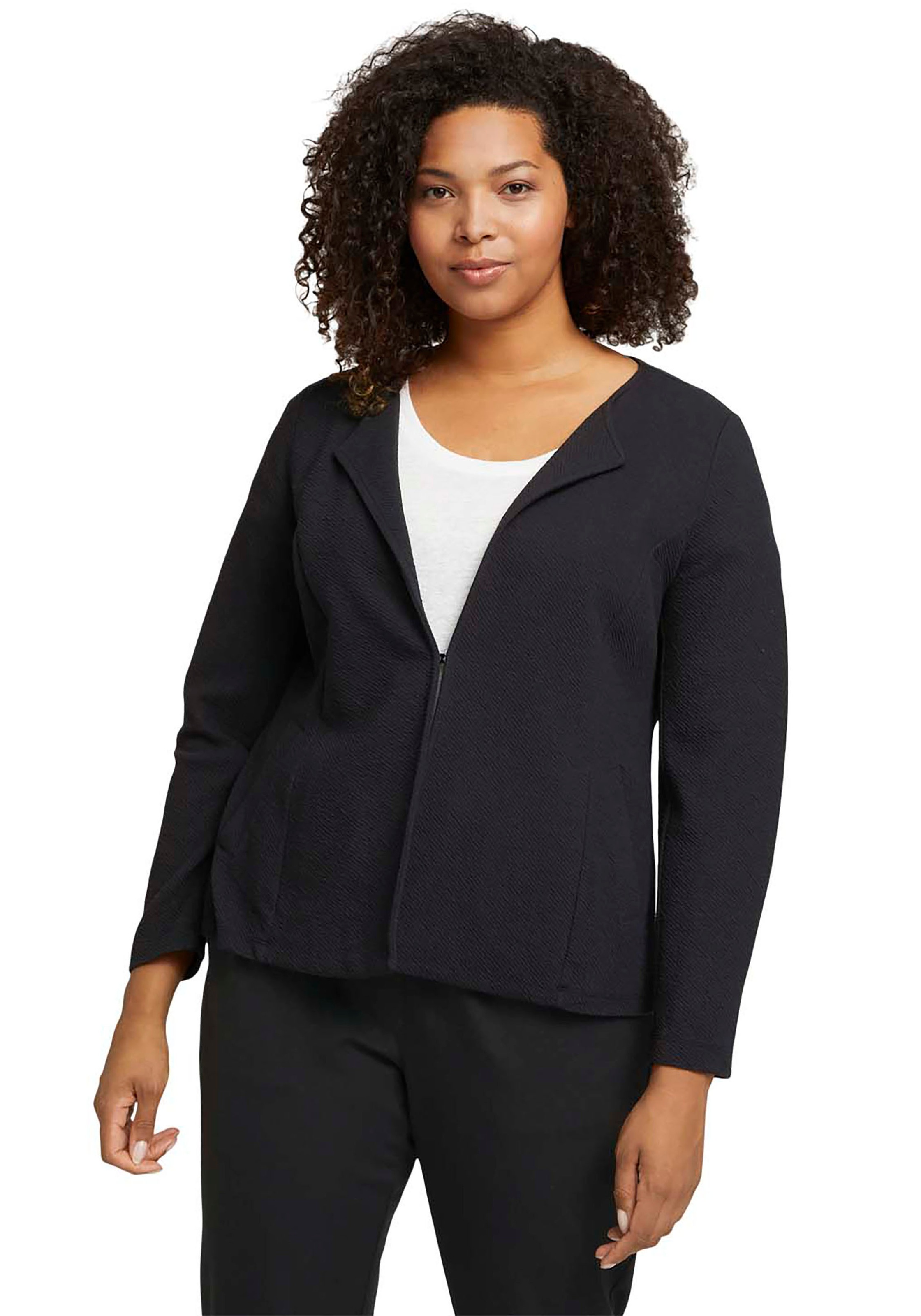 Image of TOM TAILOR PLUS Kurzblazer, in Knitteroptik bei Ackermann Versand Schweiz