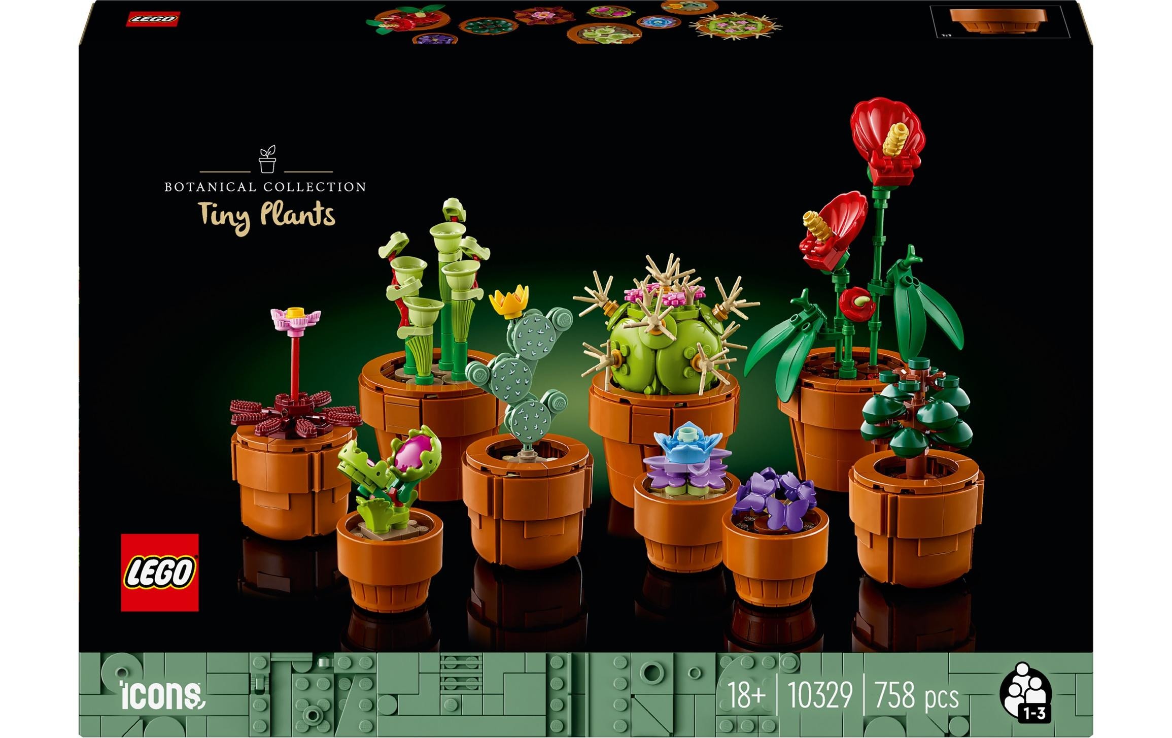 Spielbausteine »Icons Botanicals Collection: Mini Pflanzen 10329«, (758 St.)