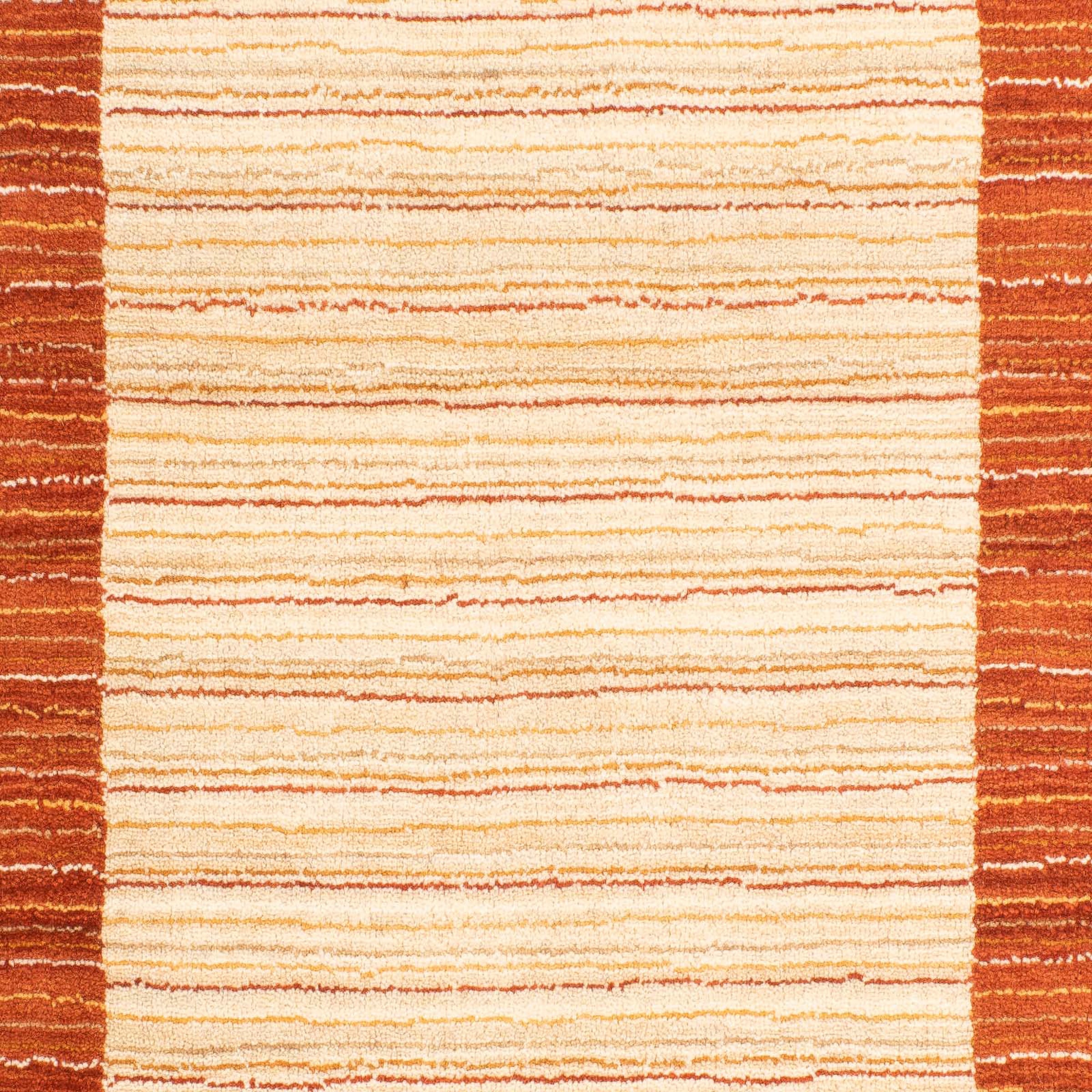 morgenland Wollteppich »Gabbeh - Loribaft Softy - 132 x 72 cm - beige«, rechteckig, Wohnzimmer, Einzelstück