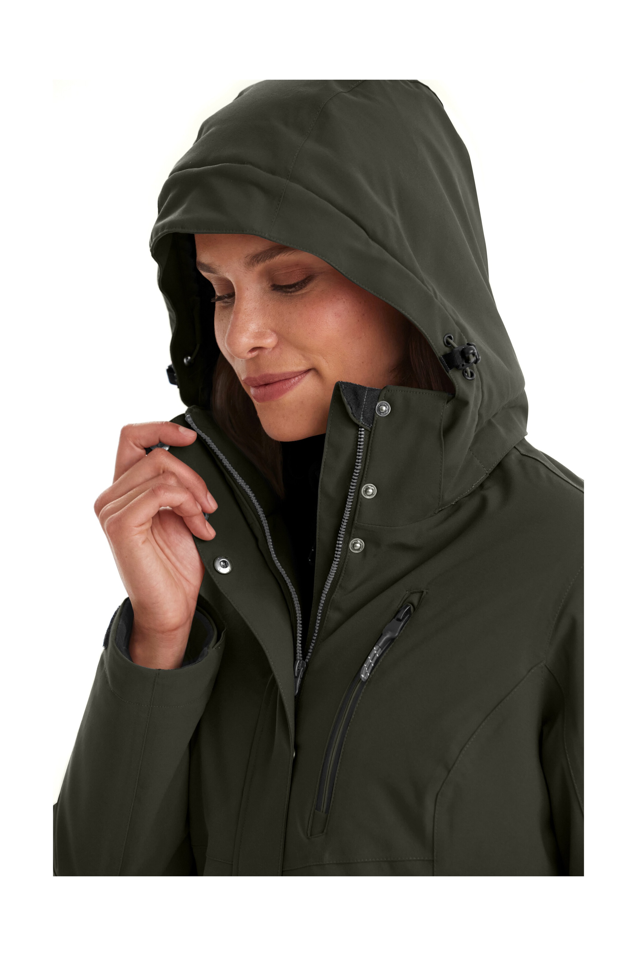 Killtec Parka »KOW 165 WMN PRK« Wasser- und winddichter Parka mit Teddyfleece und abnehmbarer Kapuze