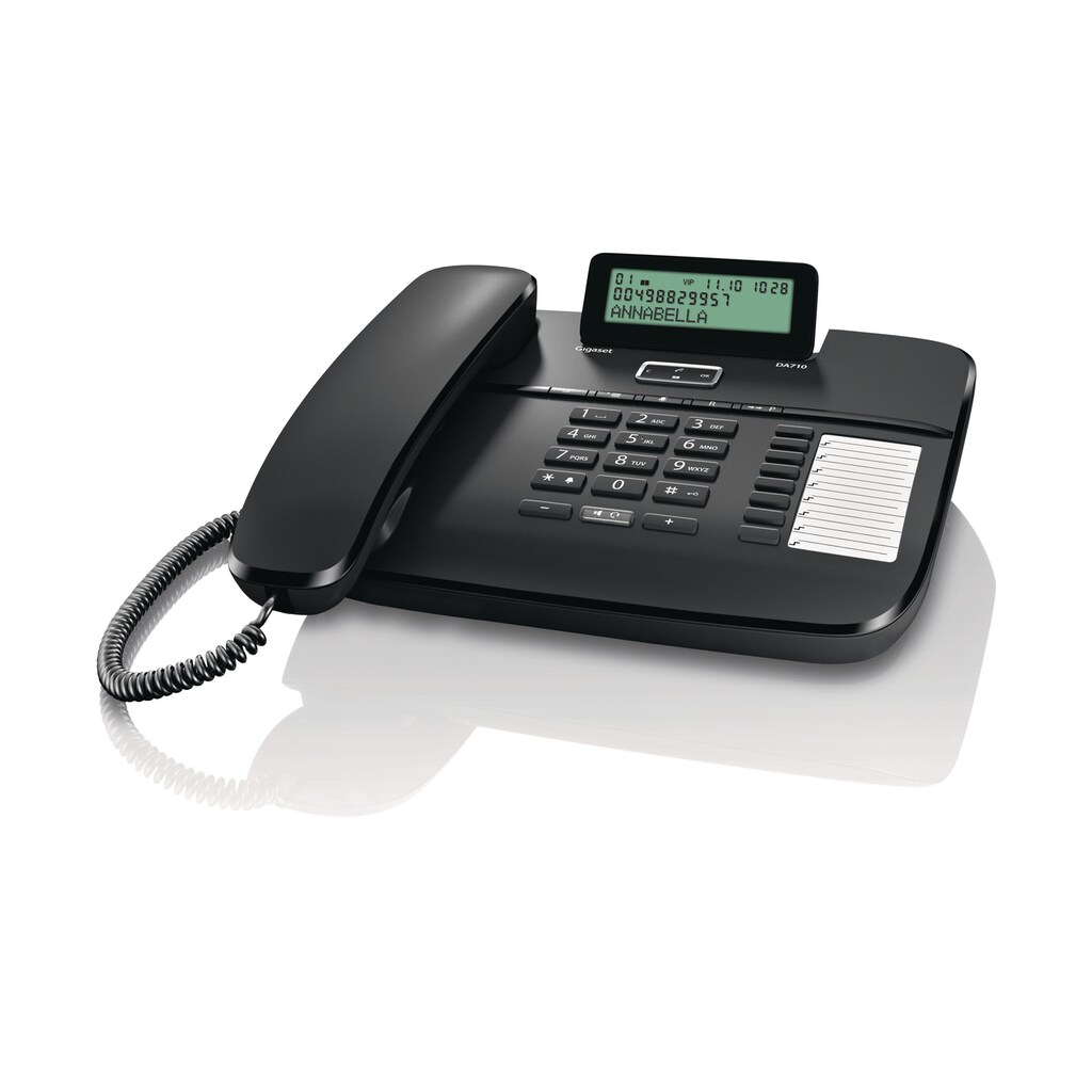 Gigaset Kabelgebundenes Telefon »DA710 Schwarz«